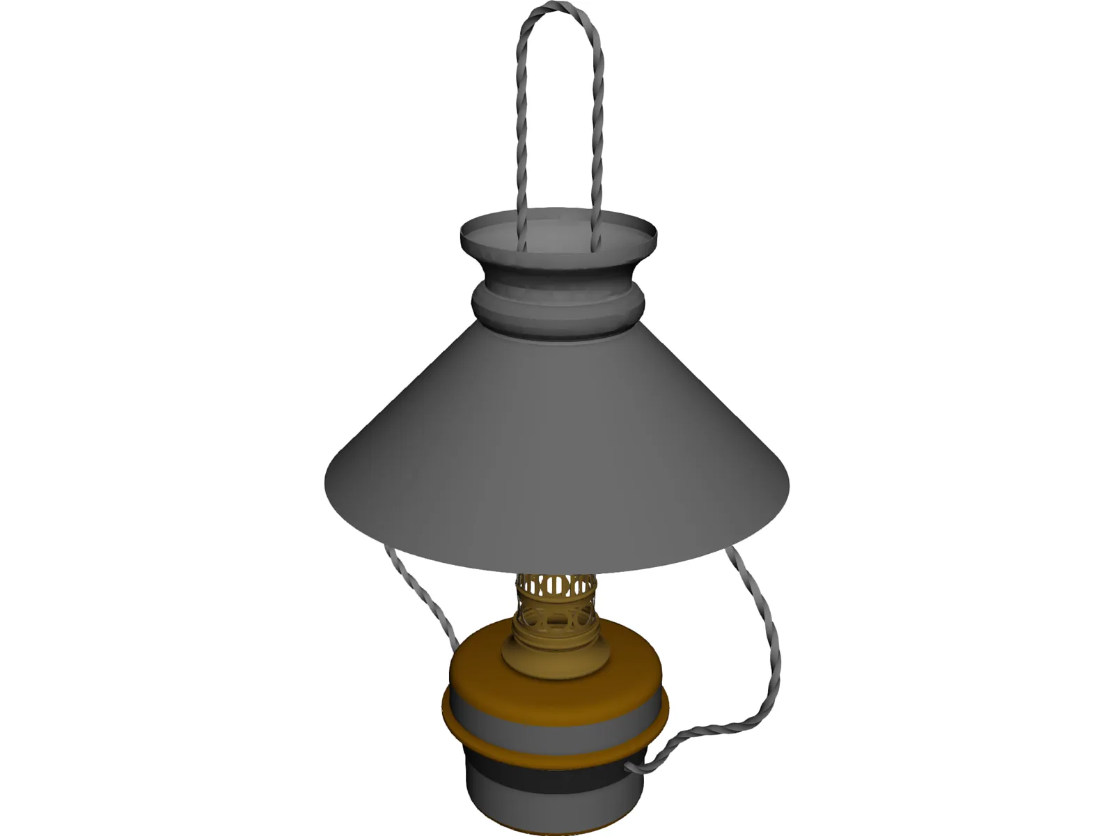 Kitchen Hanging Lamp 3D Model main preview
