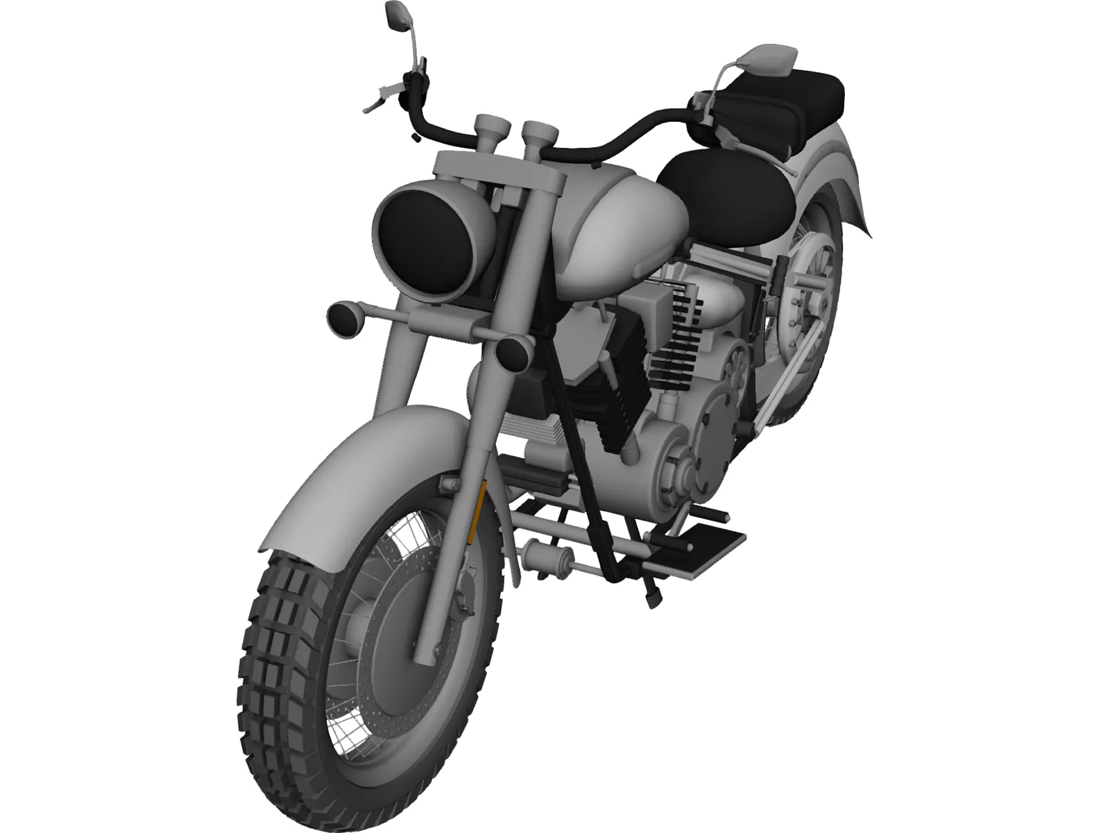 Yamaha FJ1100 (1979) 3D Model main preview