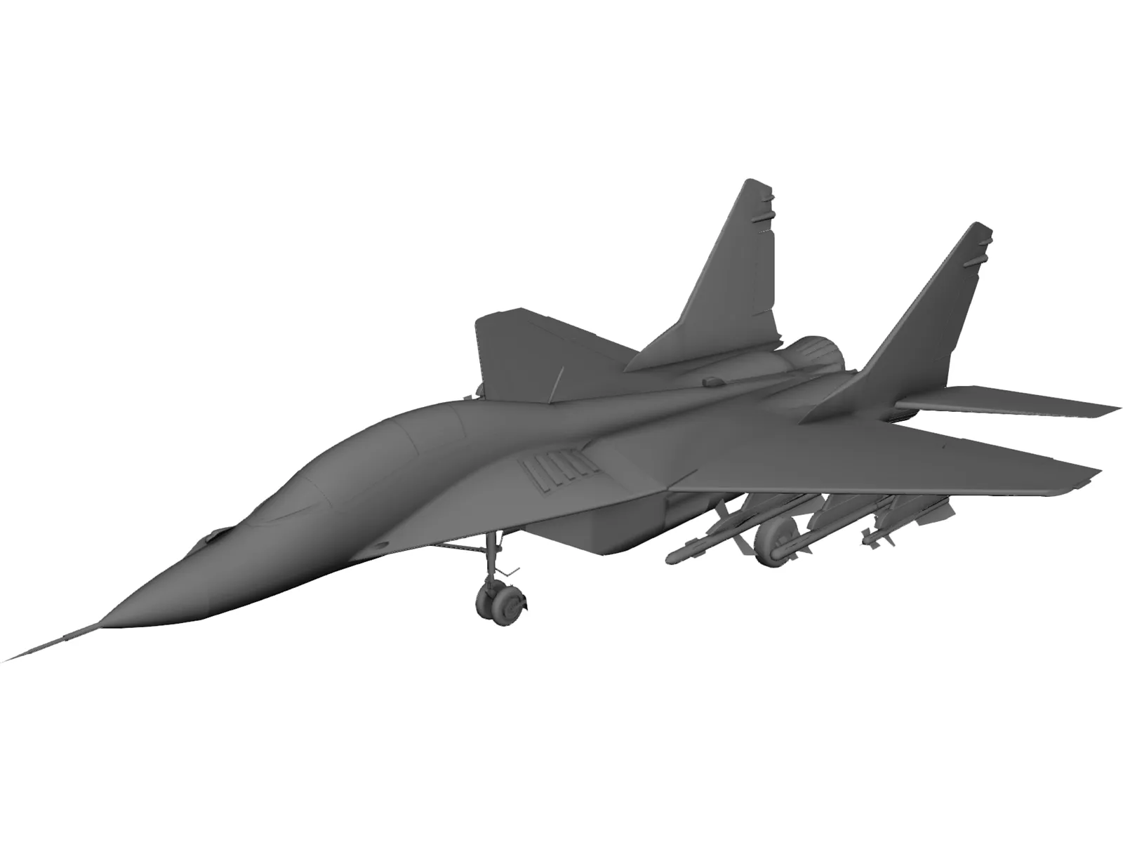 MiG-29 Fulcrum 3D Model main preview