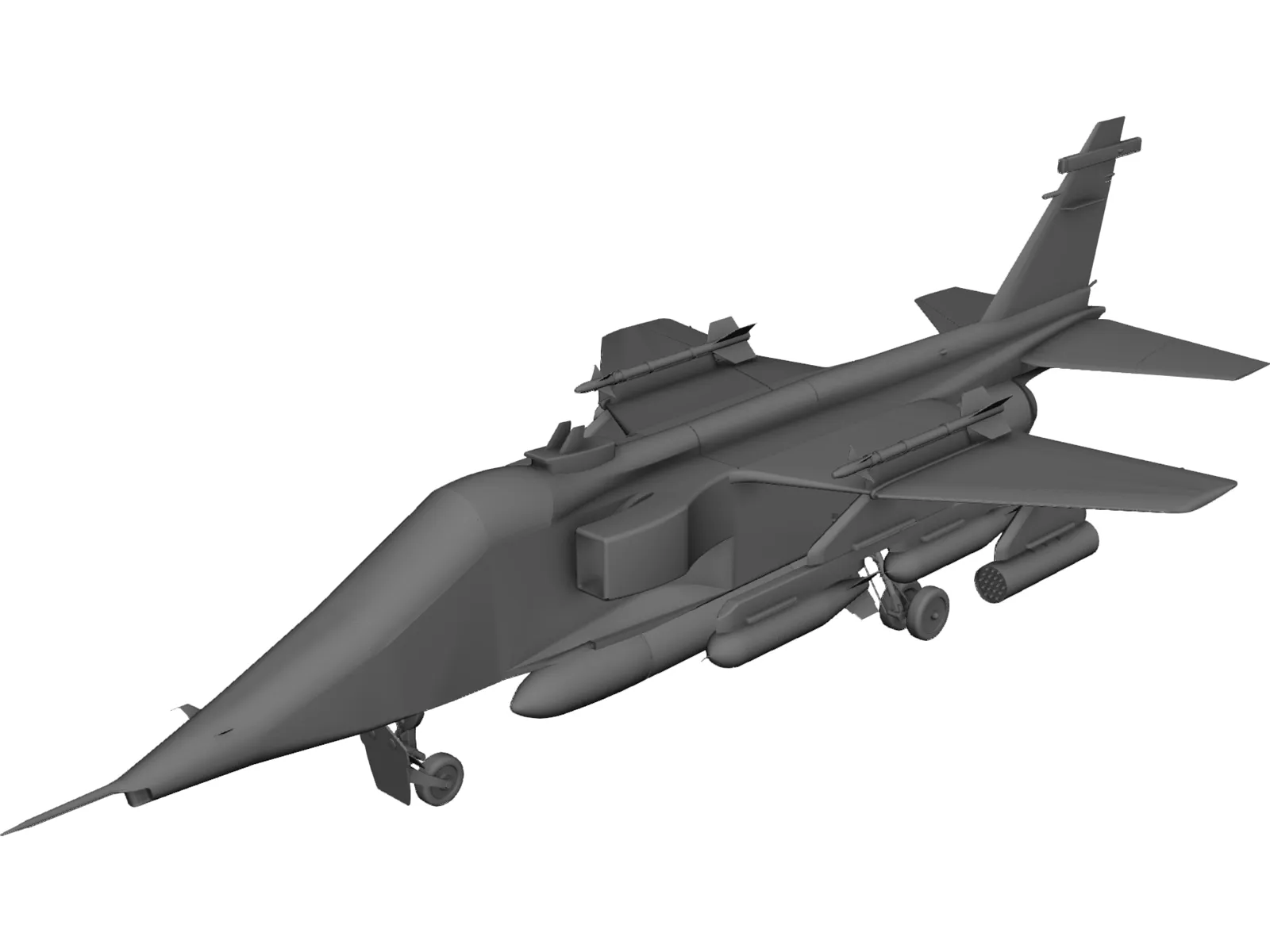 Jaguar GR1 3D Model main preview