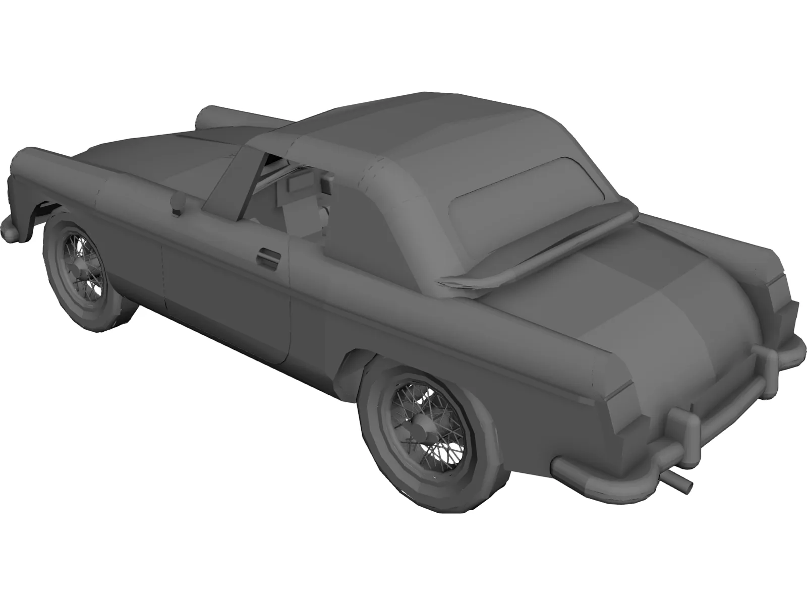 MGB Sports Car 3D Model main preview