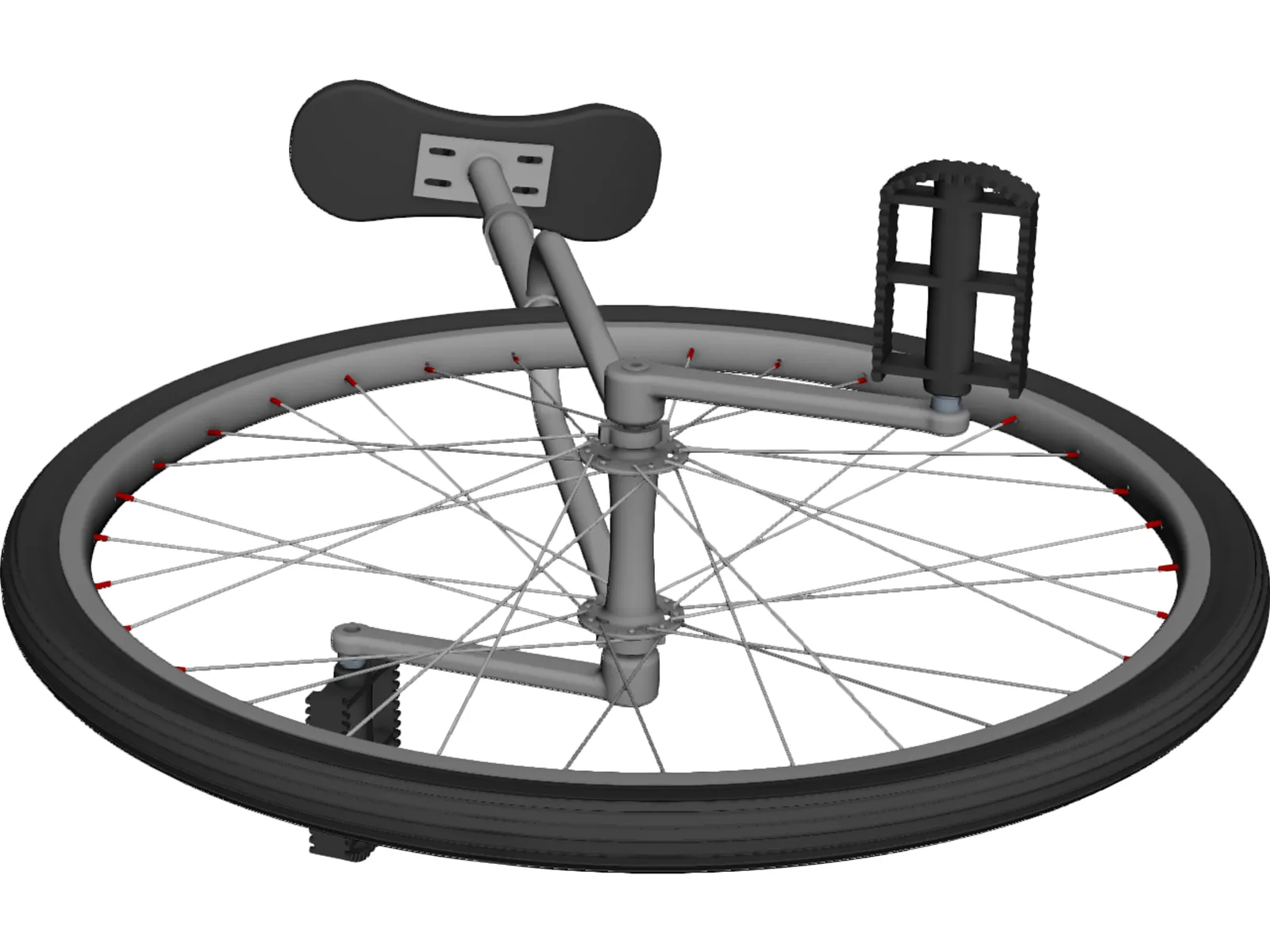 Unicycle 3D Model main preview