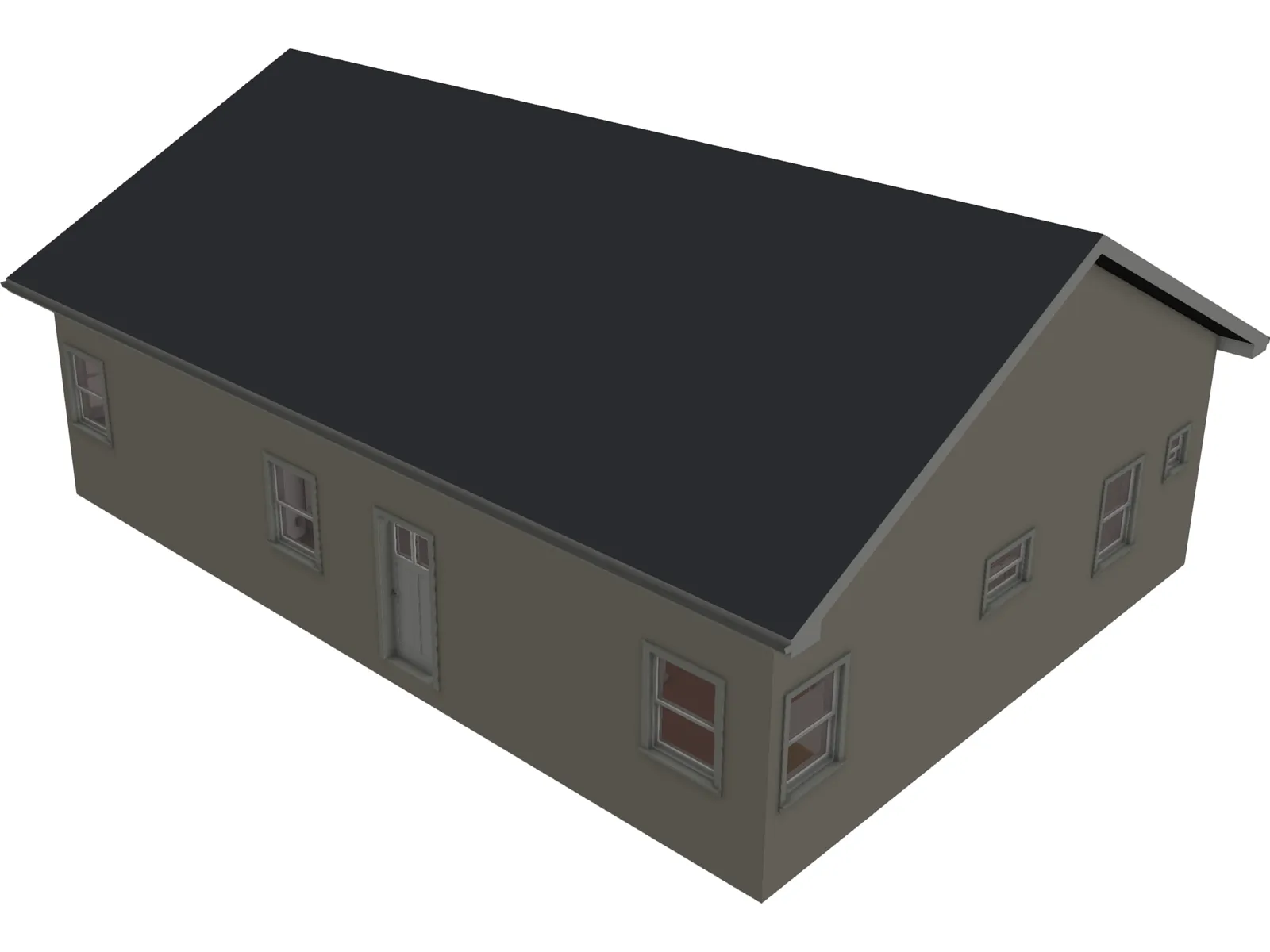 Ranch House [+Interior] 3D Model main preview