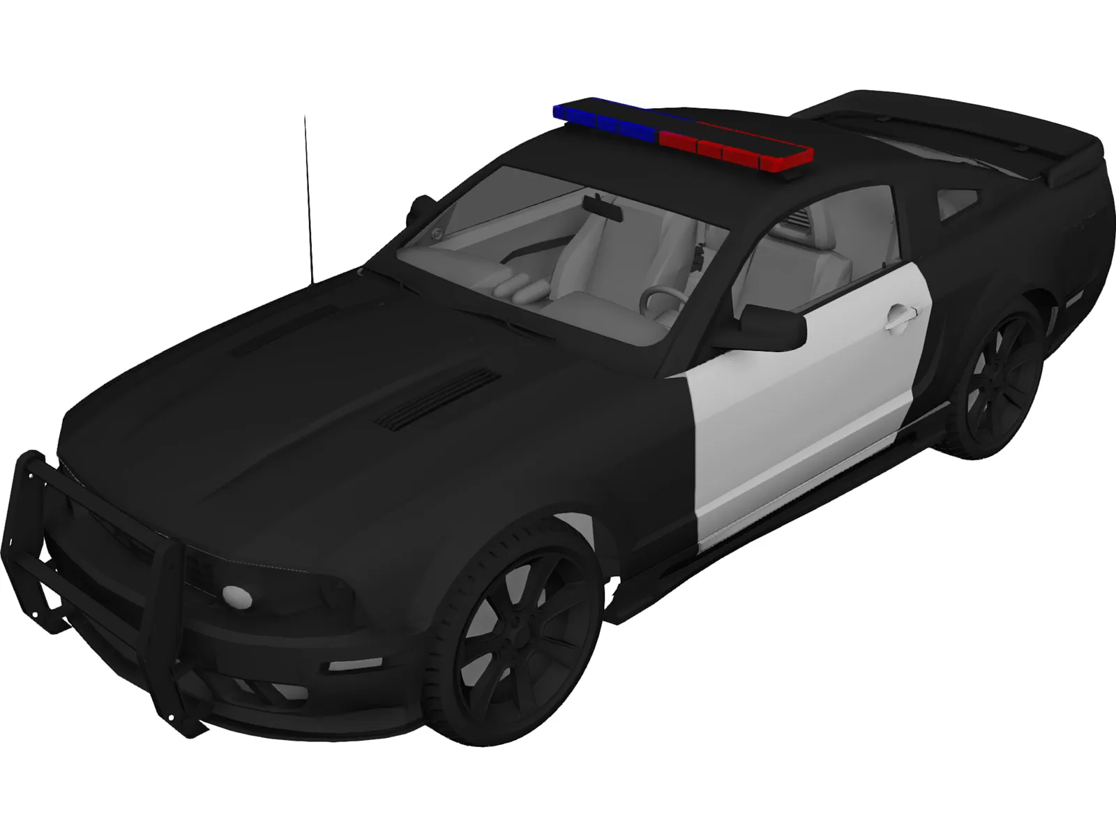 Ford Mustang Saleen Barricade 3D Model main preview