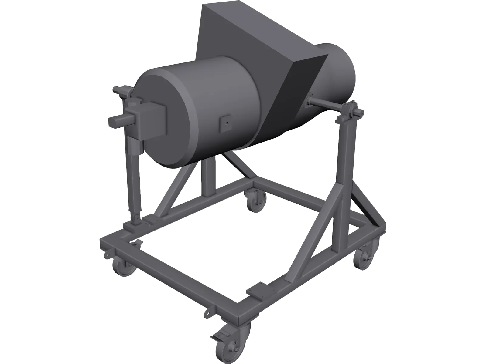 Aircraft APU Stand 3D Model main preview