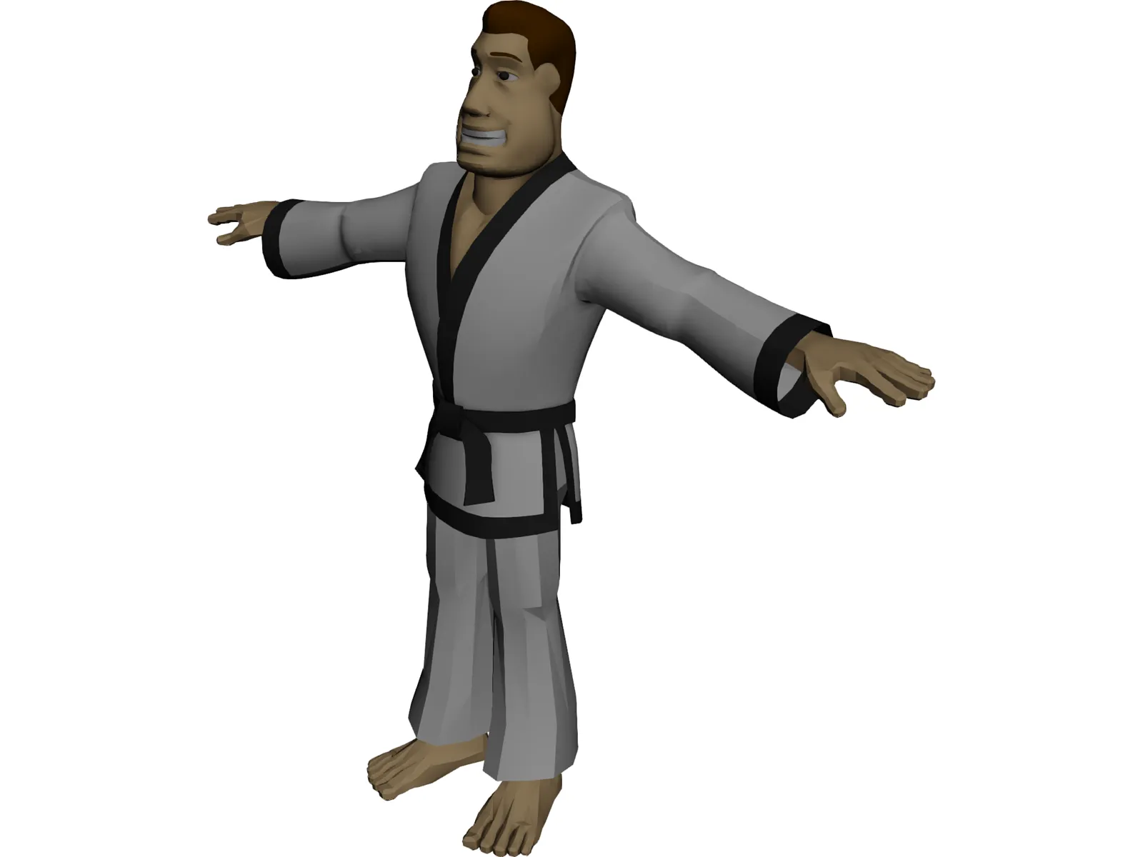Martial Artist 3D Model main preview