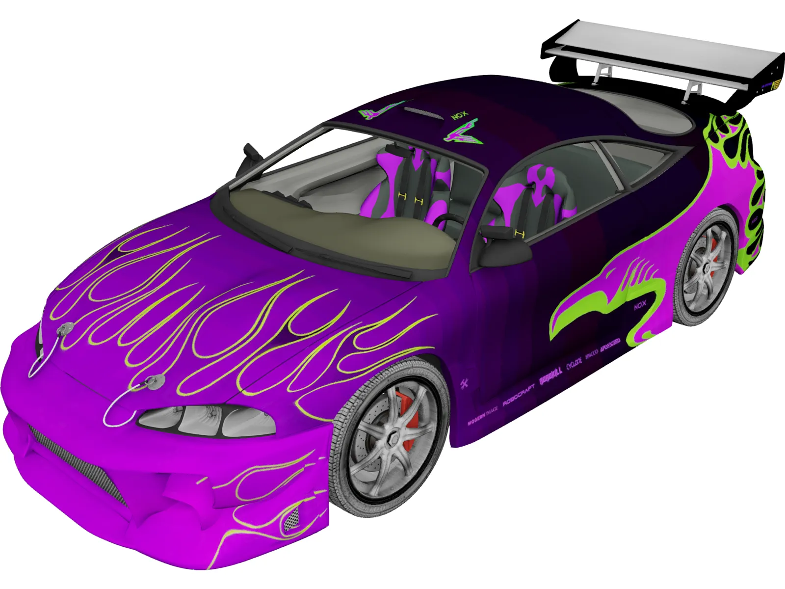 Mitsubishi Eclipse [Tuned] 3D Model main preview