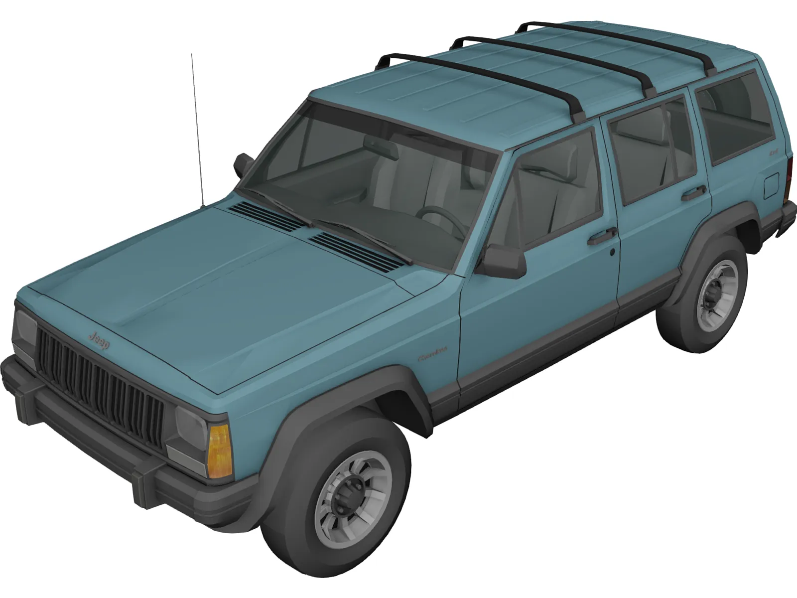 Jeep Grand Cherokee (1980) 3D Model main preview