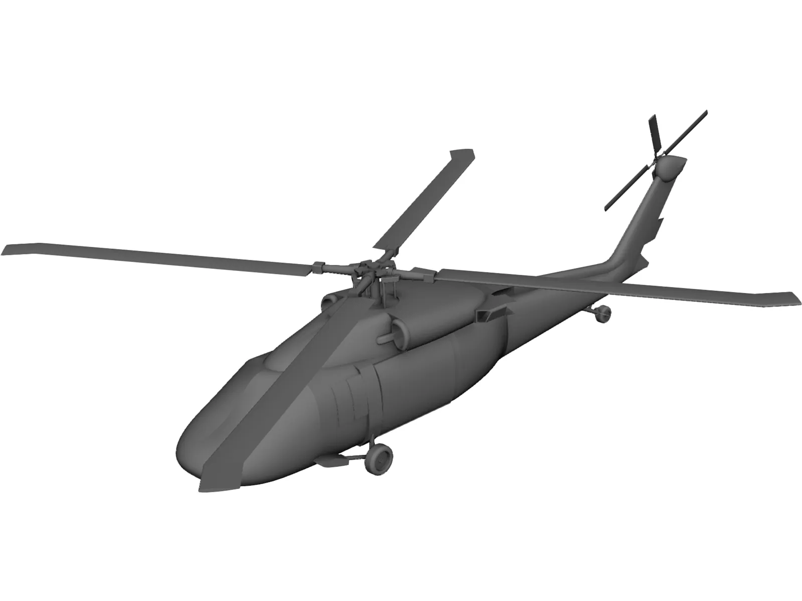 Sikorsky UH-60 Black Hawk 3D Model main preview