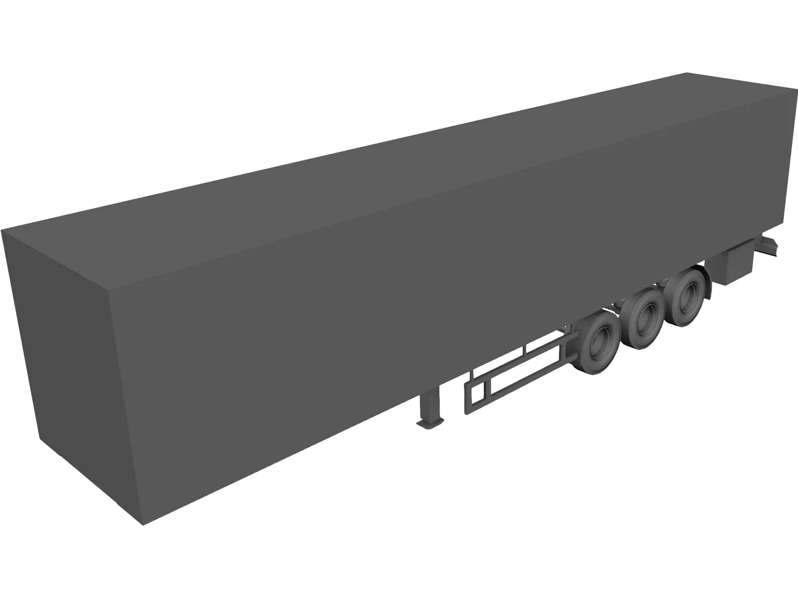 Trailer 3D Model main preview