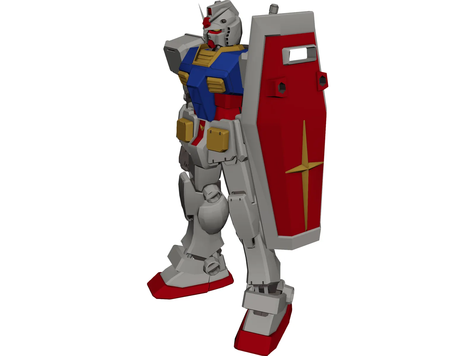 Gundam rx78 3D Model main preview