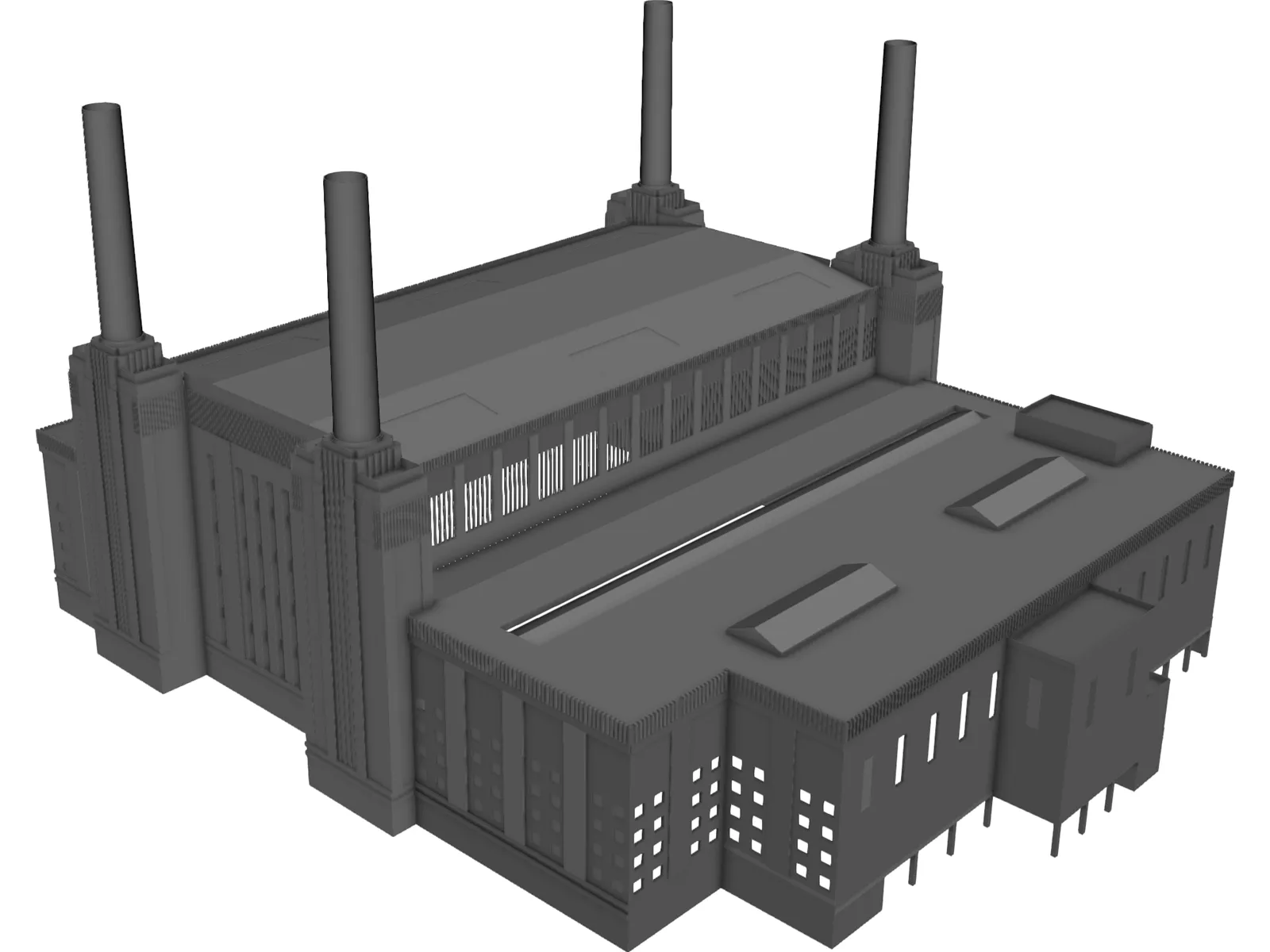 Battersea Power Station 3D Model main preview