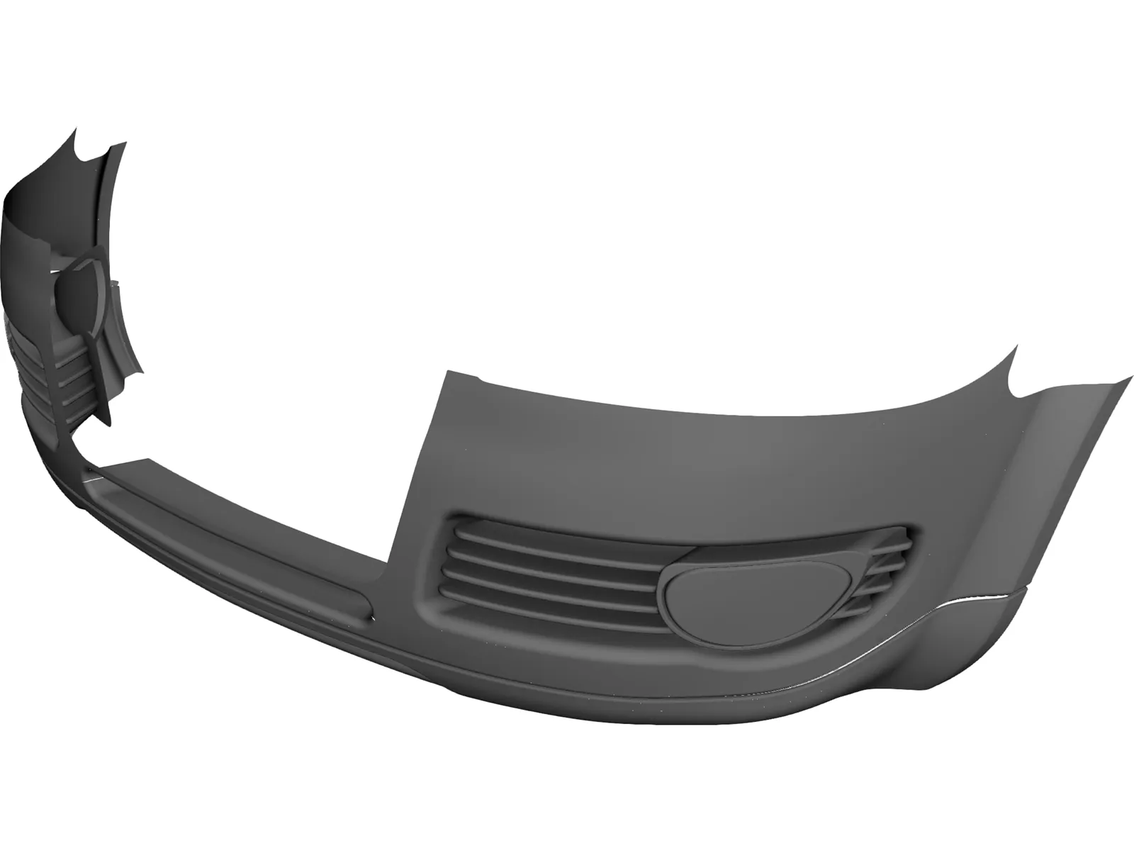 Body Bumper Audi 3D Model main preview