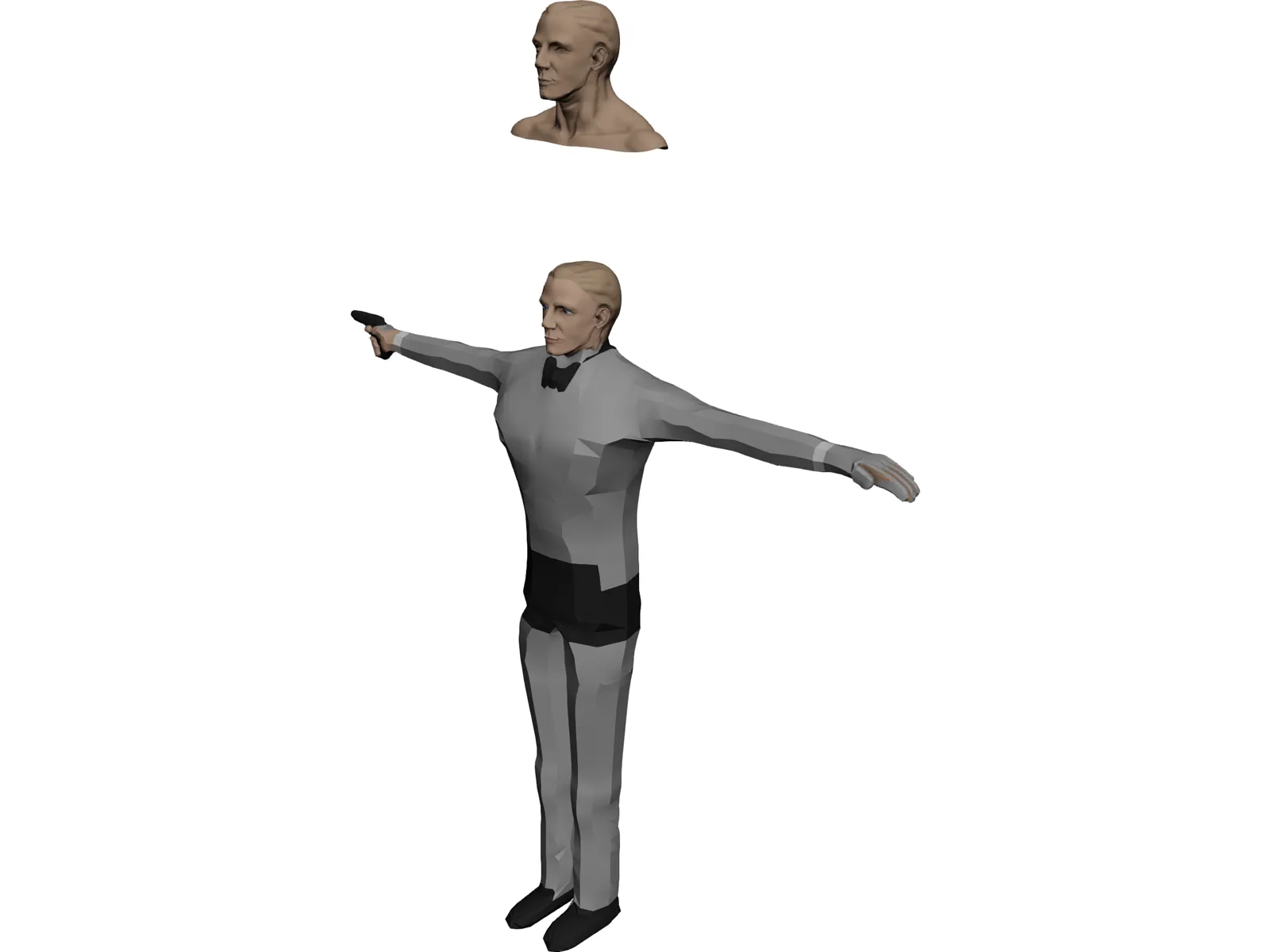 Daniel Craig James Bond Model 3D Model main preview