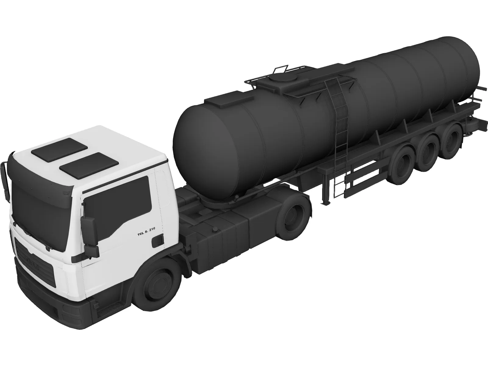 Man Truck 3D Model main preview