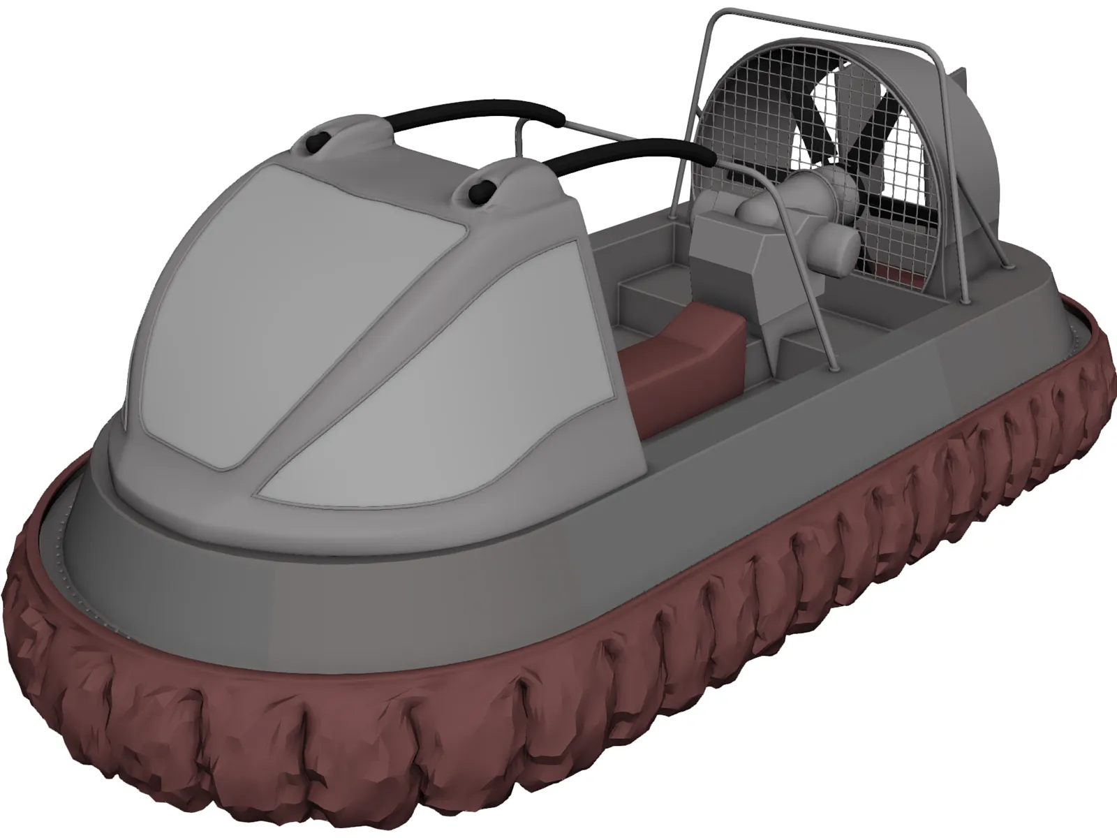 Hovercraft GTX 3D Model main preview