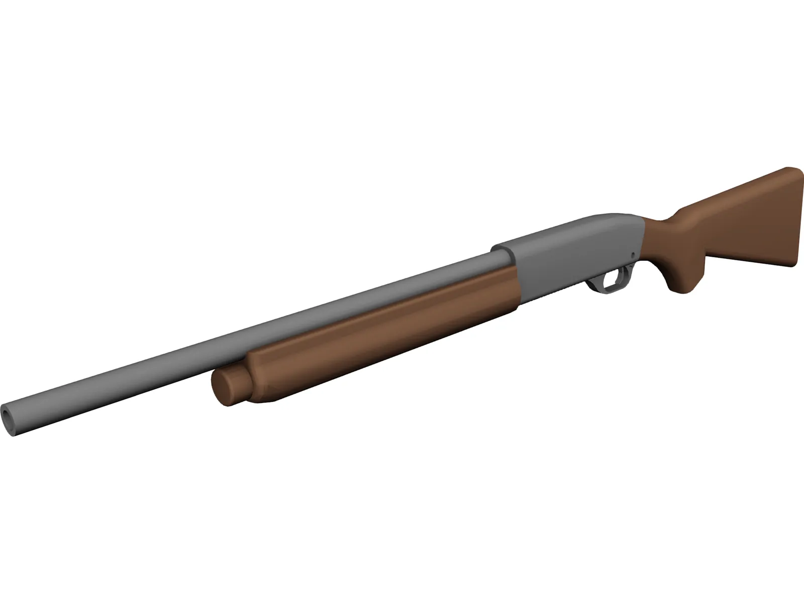 Remington 11-87 Police 3D Model main preview