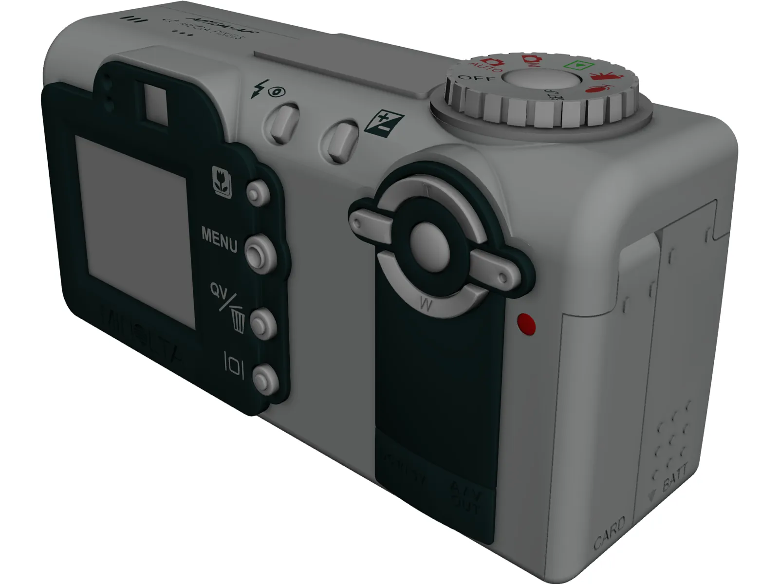 Minolta Dimage F100 3D Model main preview