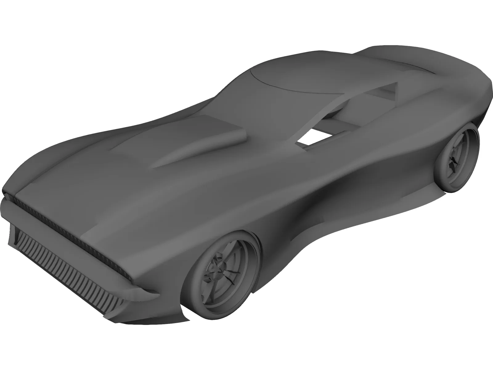 Muscle Car Concept 3D Model main preview