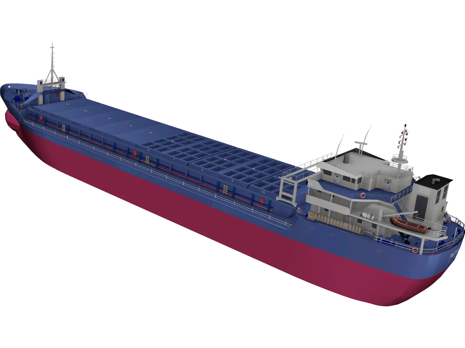 Parma Ship 3D Model main preview