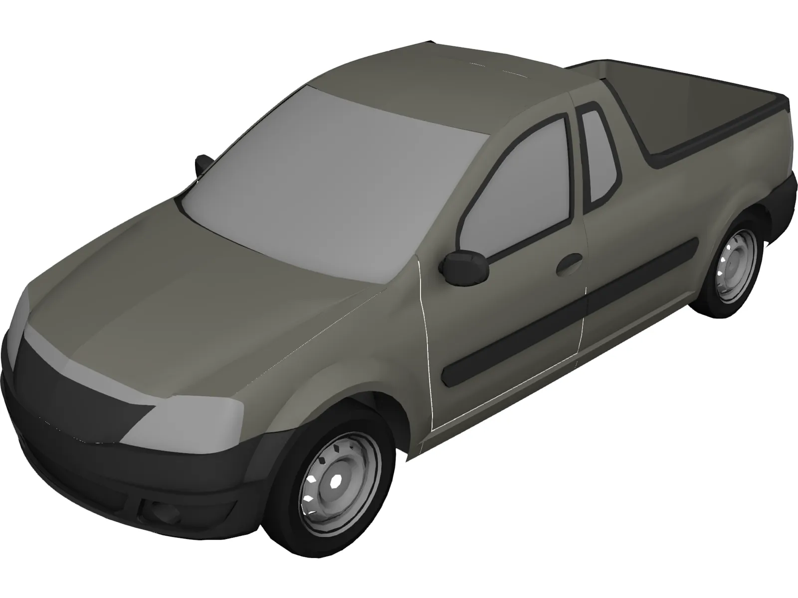 Renault/Dacia Pick-Up 3D Model main preview