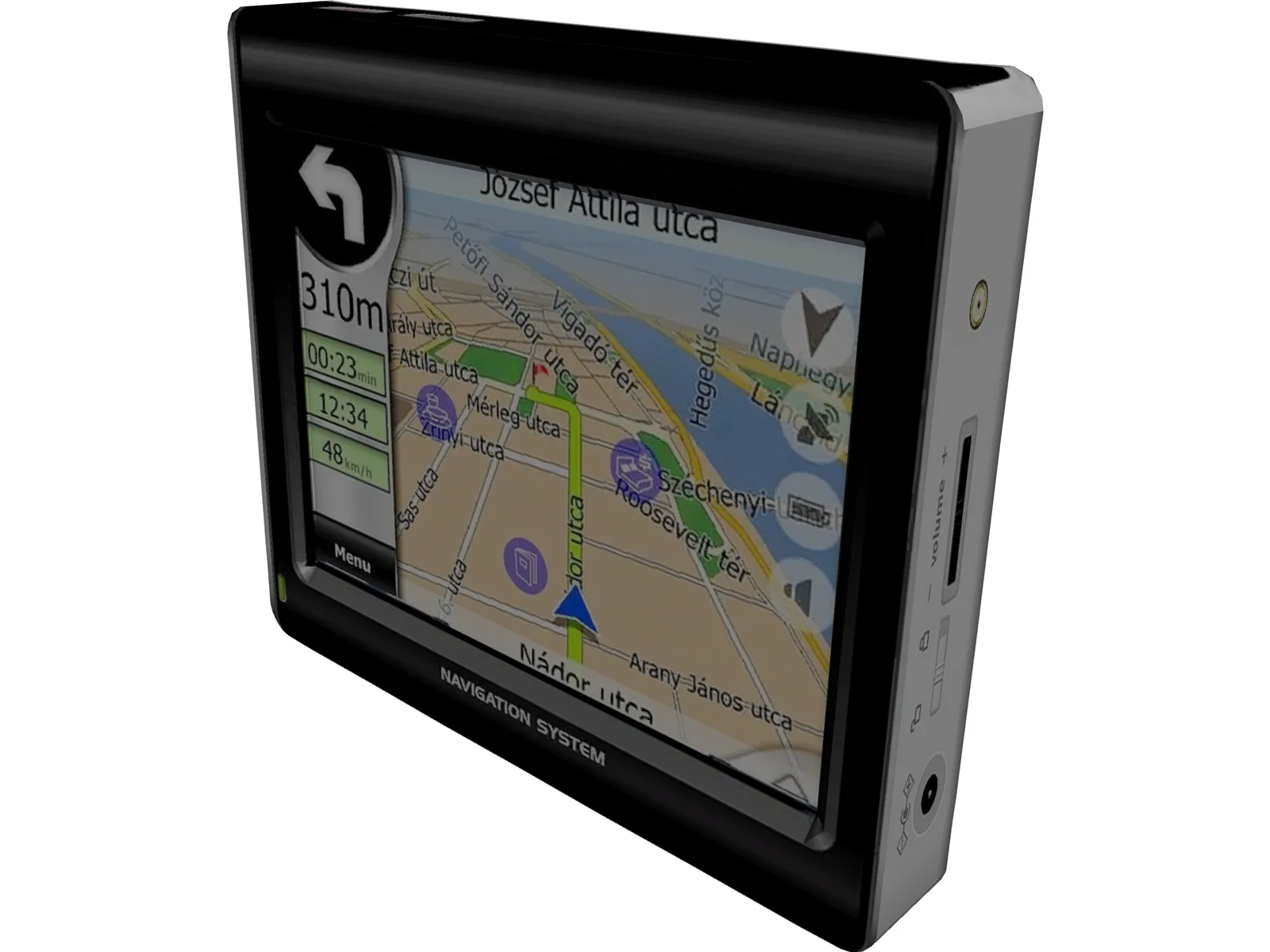 GPS Navigation System 3D Model main preview