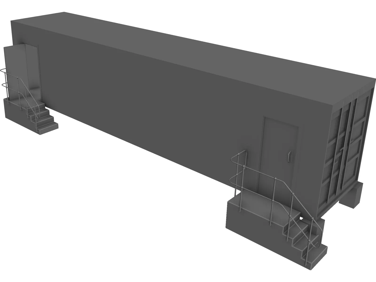 Shipping Container 40 foot 3D Model main preview