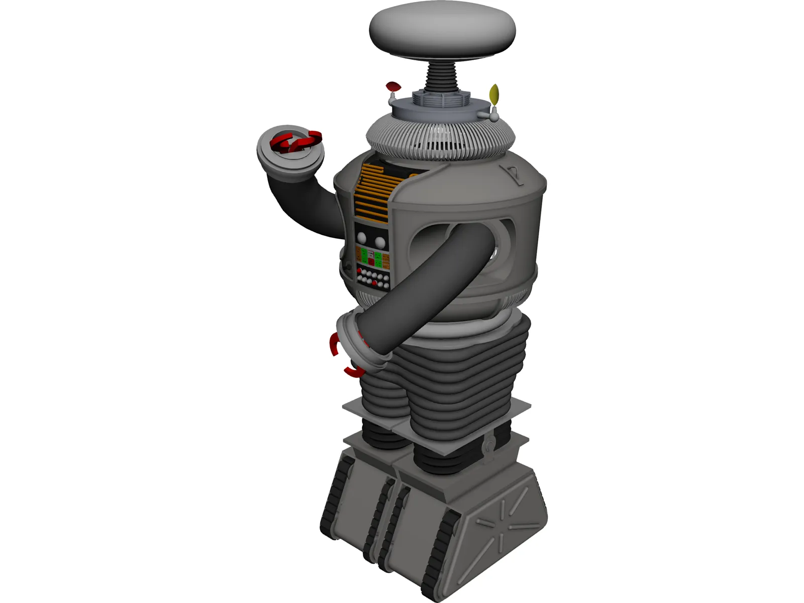Lost in Space Robot 3D Model main preview