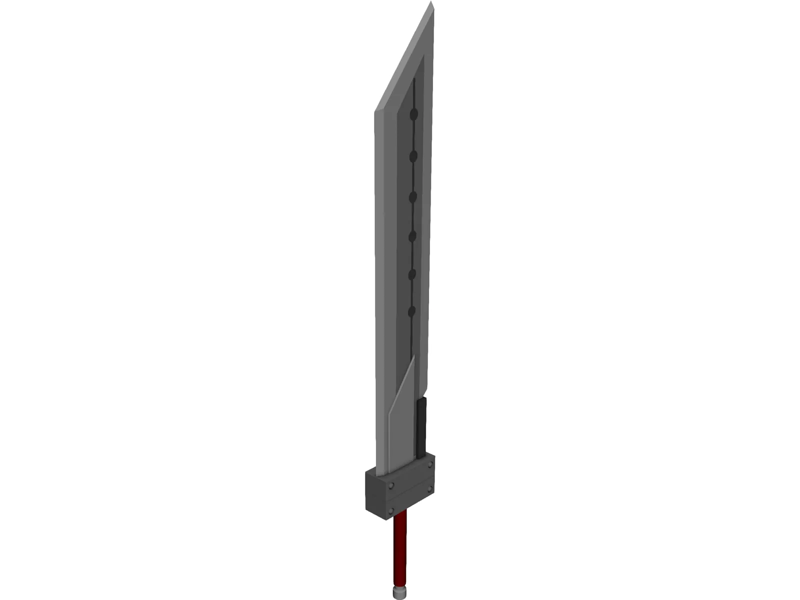 Buster Blade 3D Model main preview