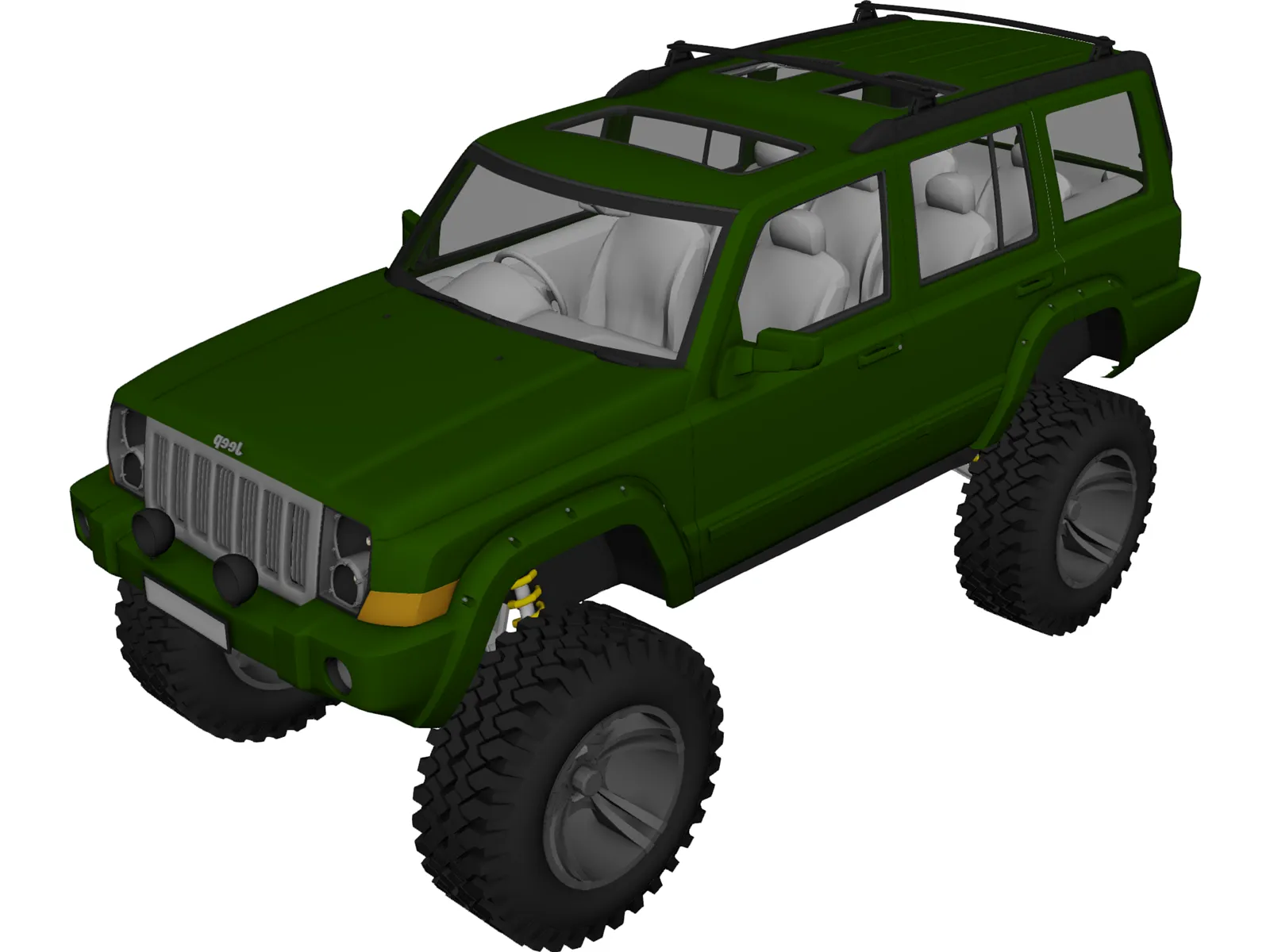 Jeep Commander [Lifted] 3D Model main preview