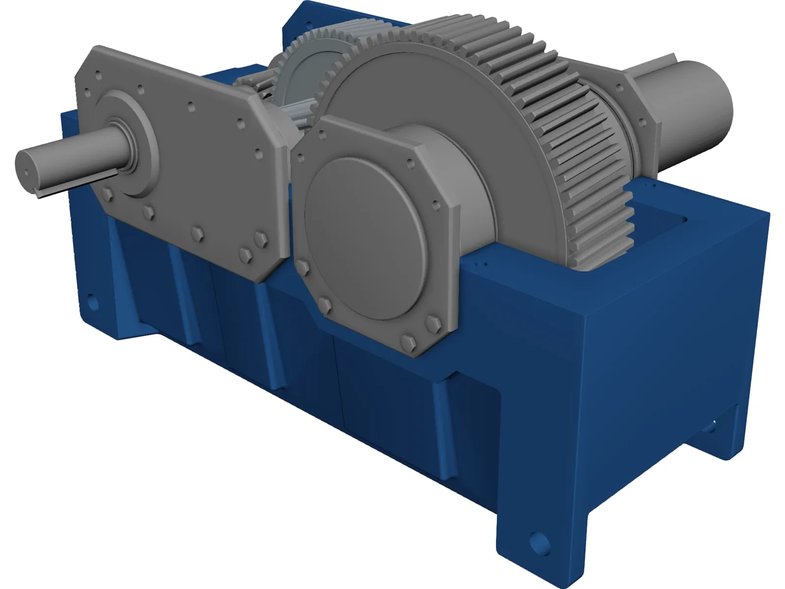 Speed Reducer Explode 3D Model main preview
