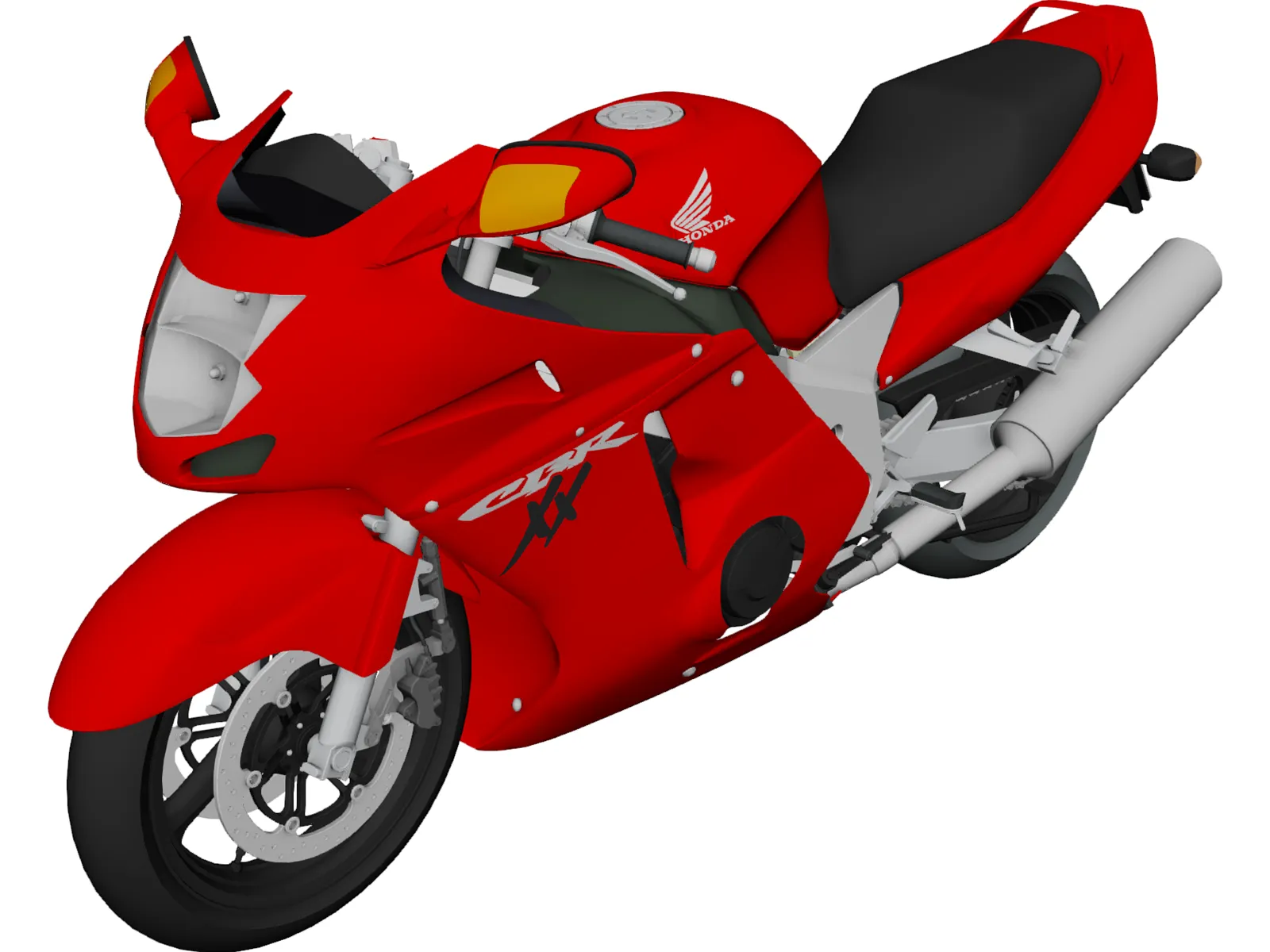 Honda CBR1100XX 3D Model main preview