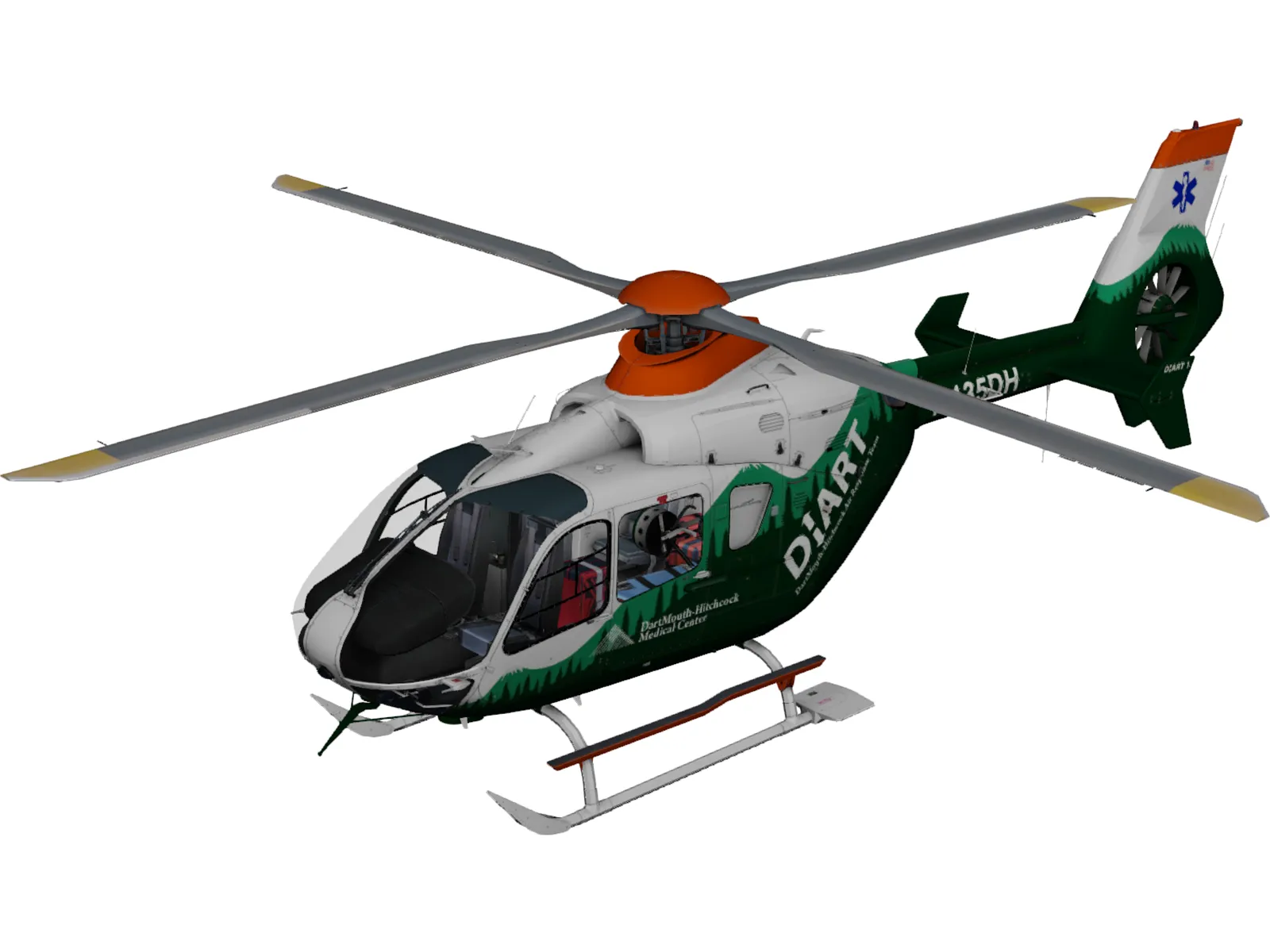 Eurocopter EC-135 3D Model main preview