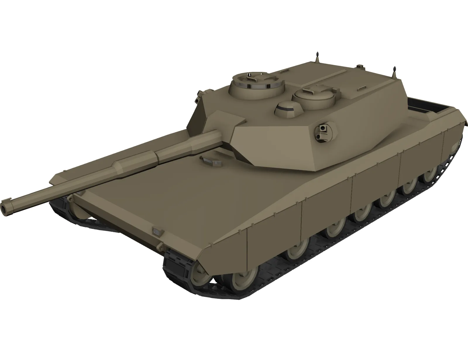 Gryphon Tank 3D Model main preview