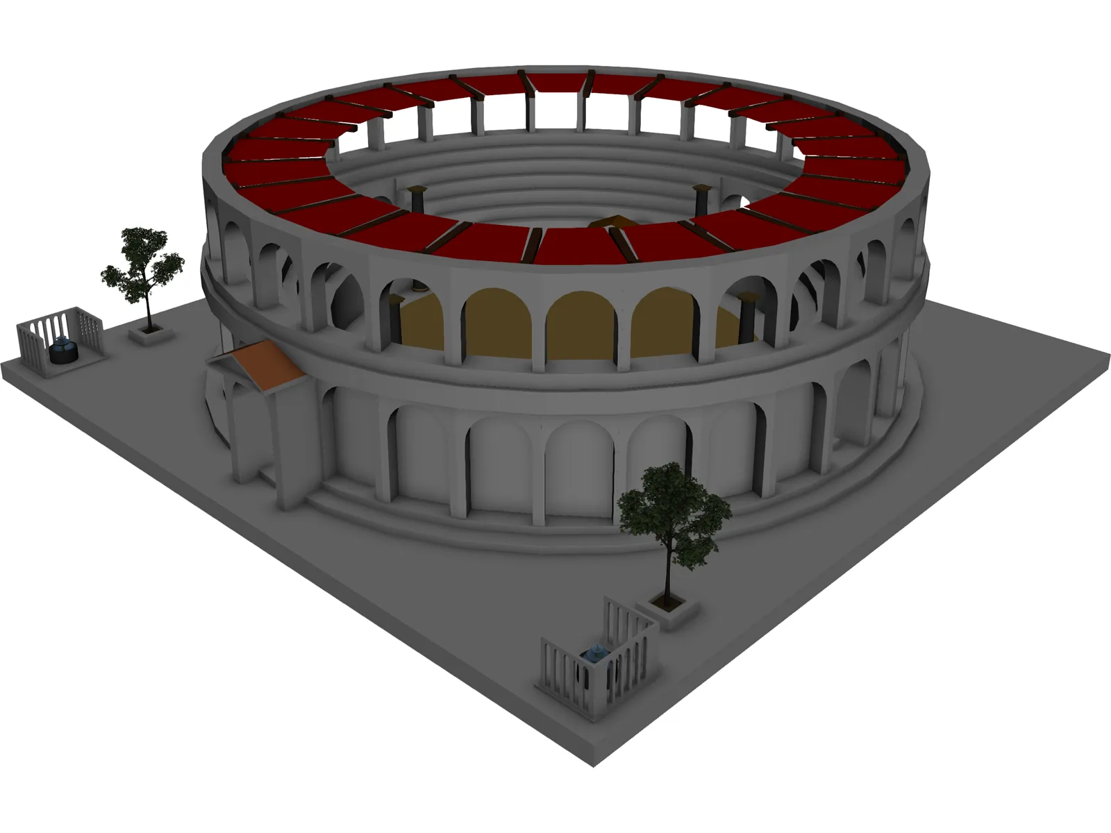 Provincial Ancient Arena 3D Model main preview