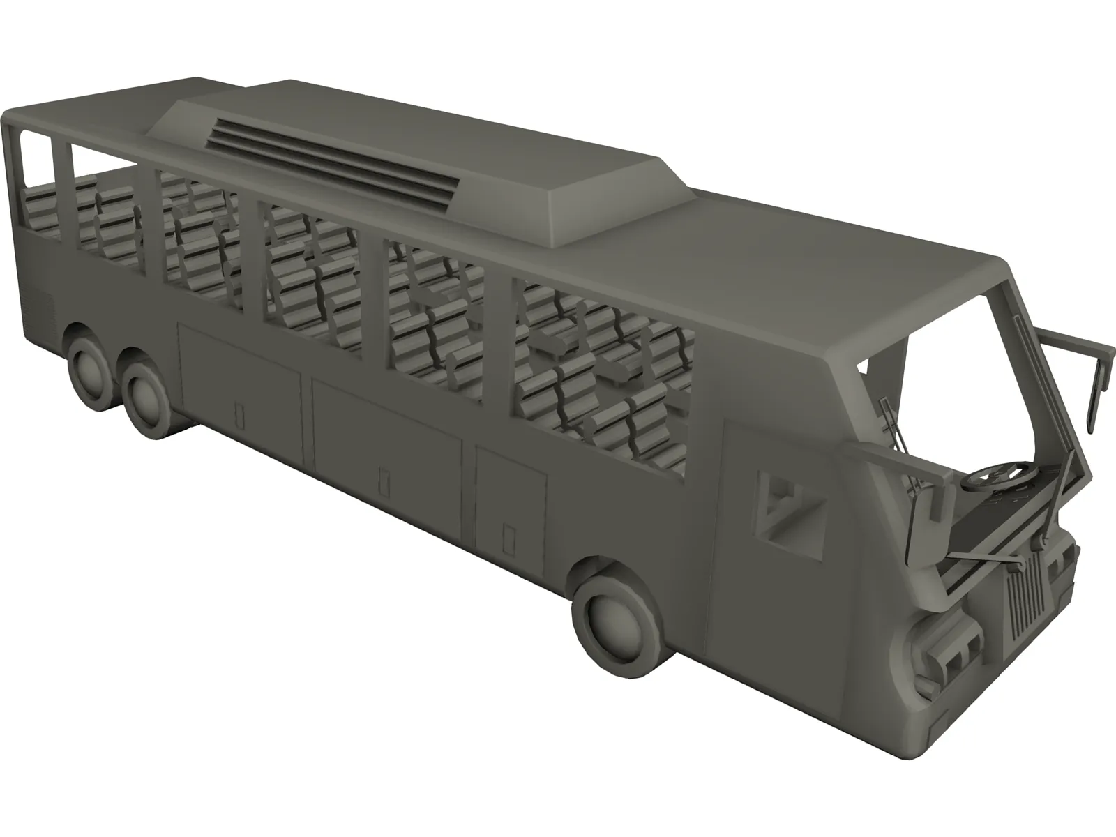 Bus 3D Model main preview