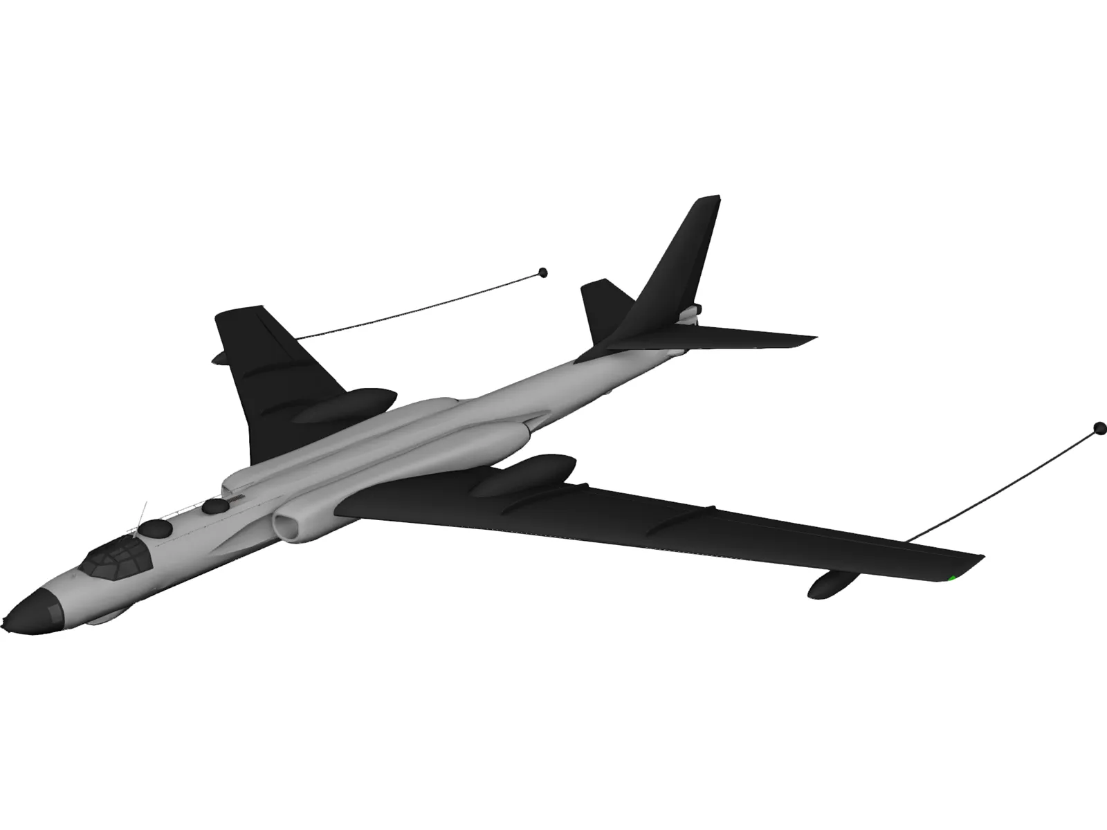 Xian H-6 3D Model main preview