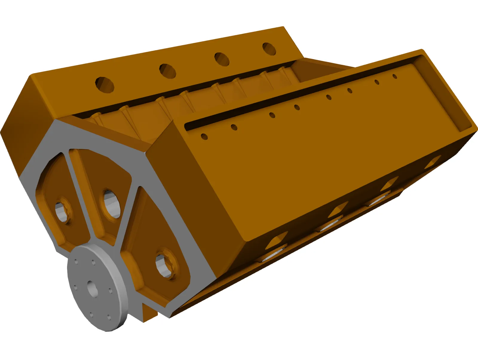 V8 Engine 3D Model main preview