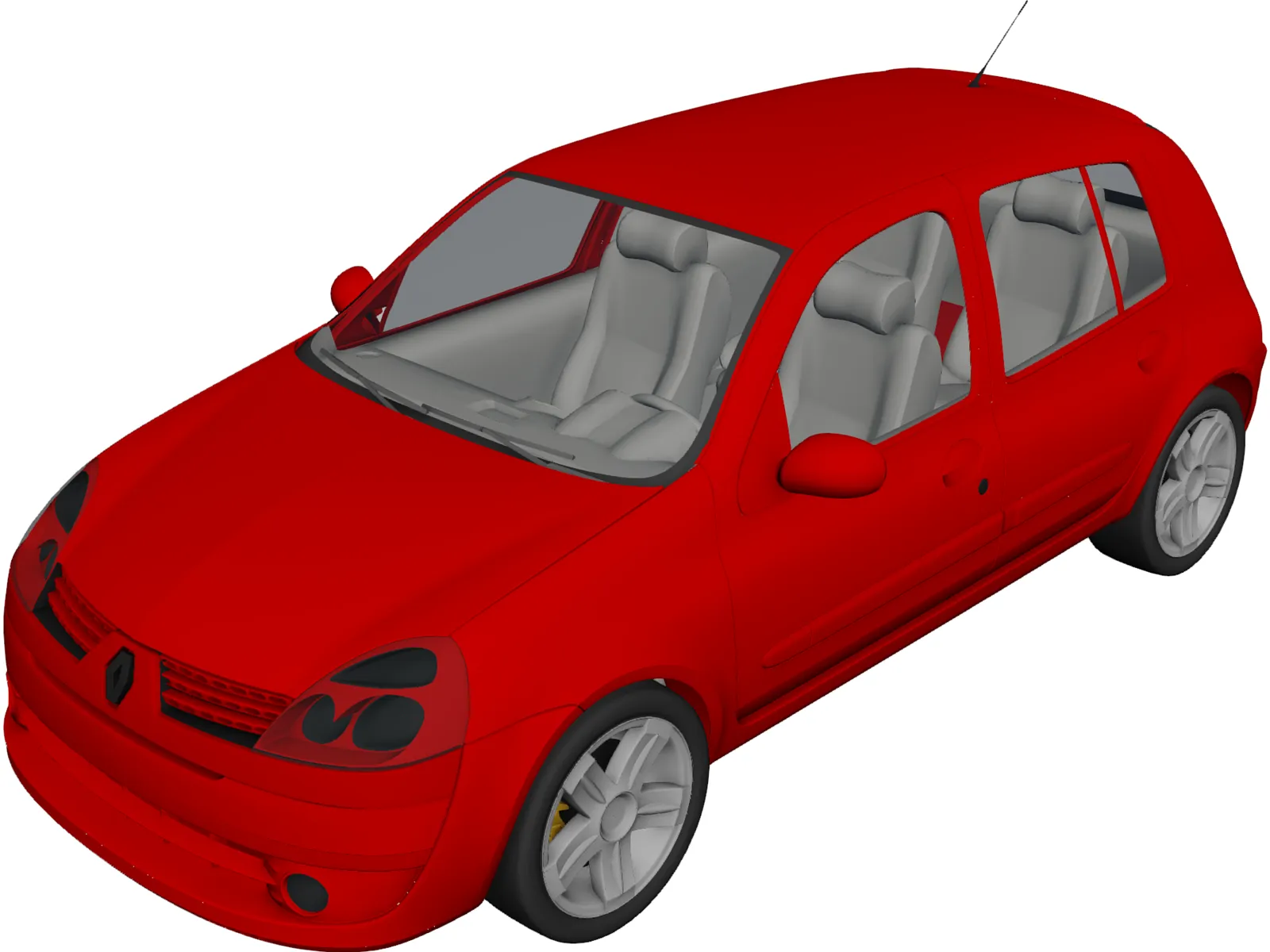 Renault Clio 3D Model main preview