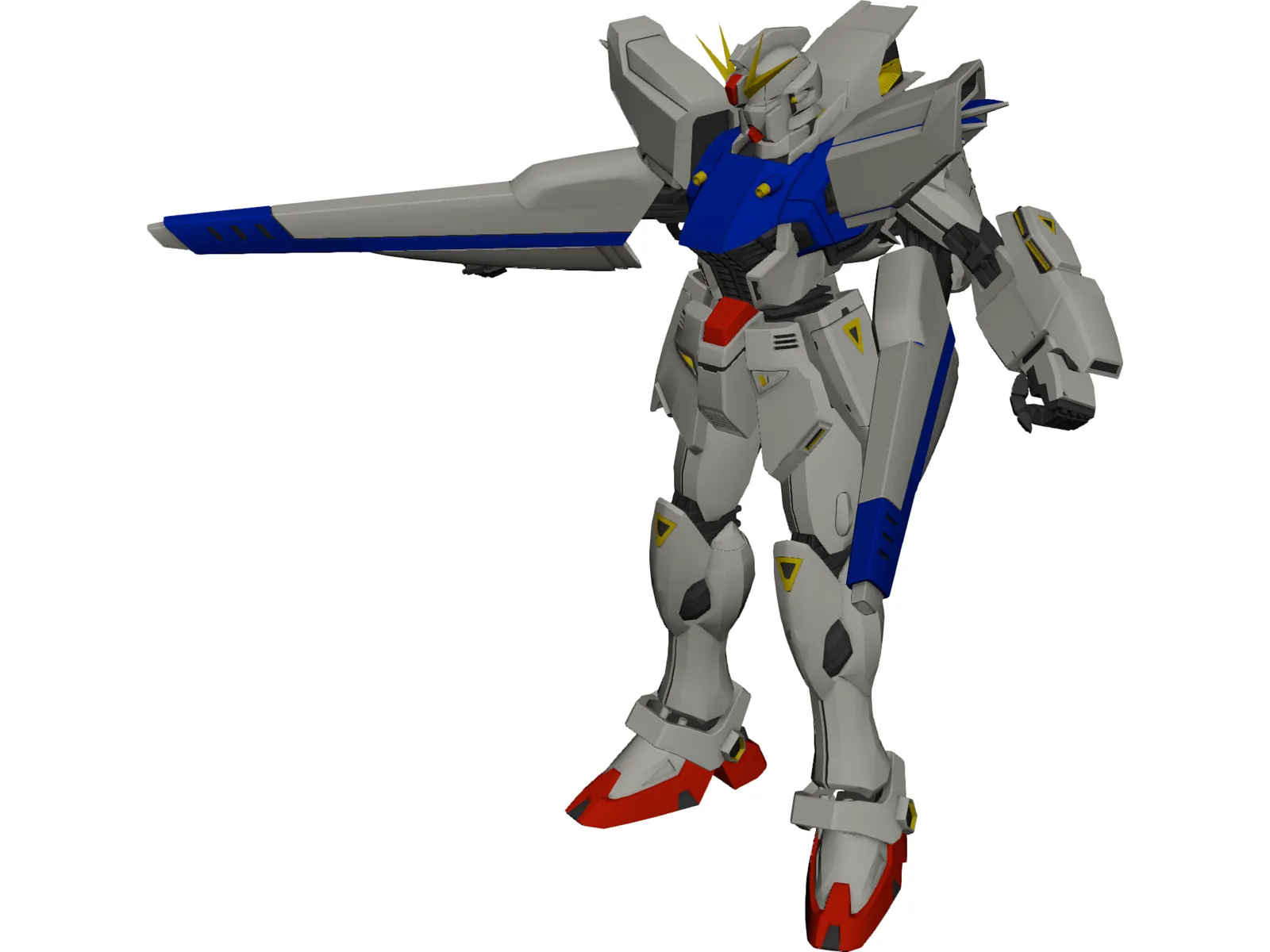 Gundam F91 3D Model main preview