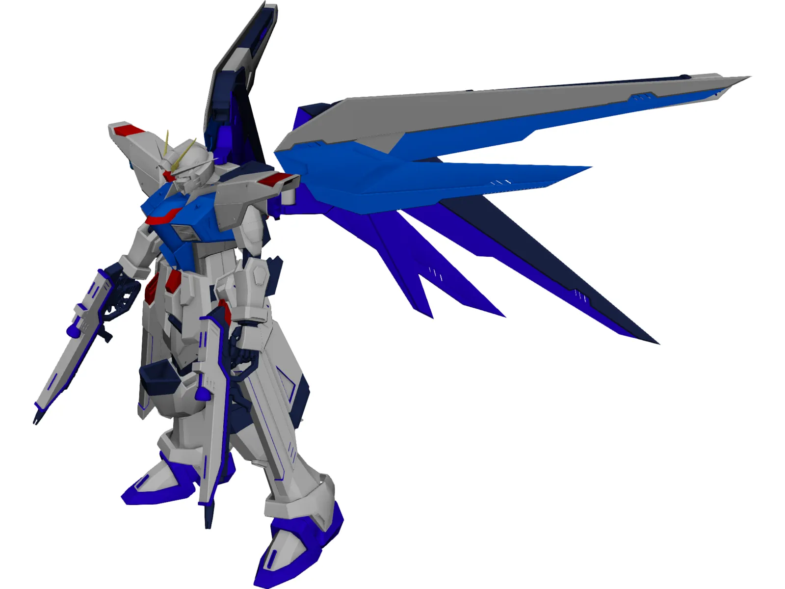 Gundam Freedom 3D Model main preview