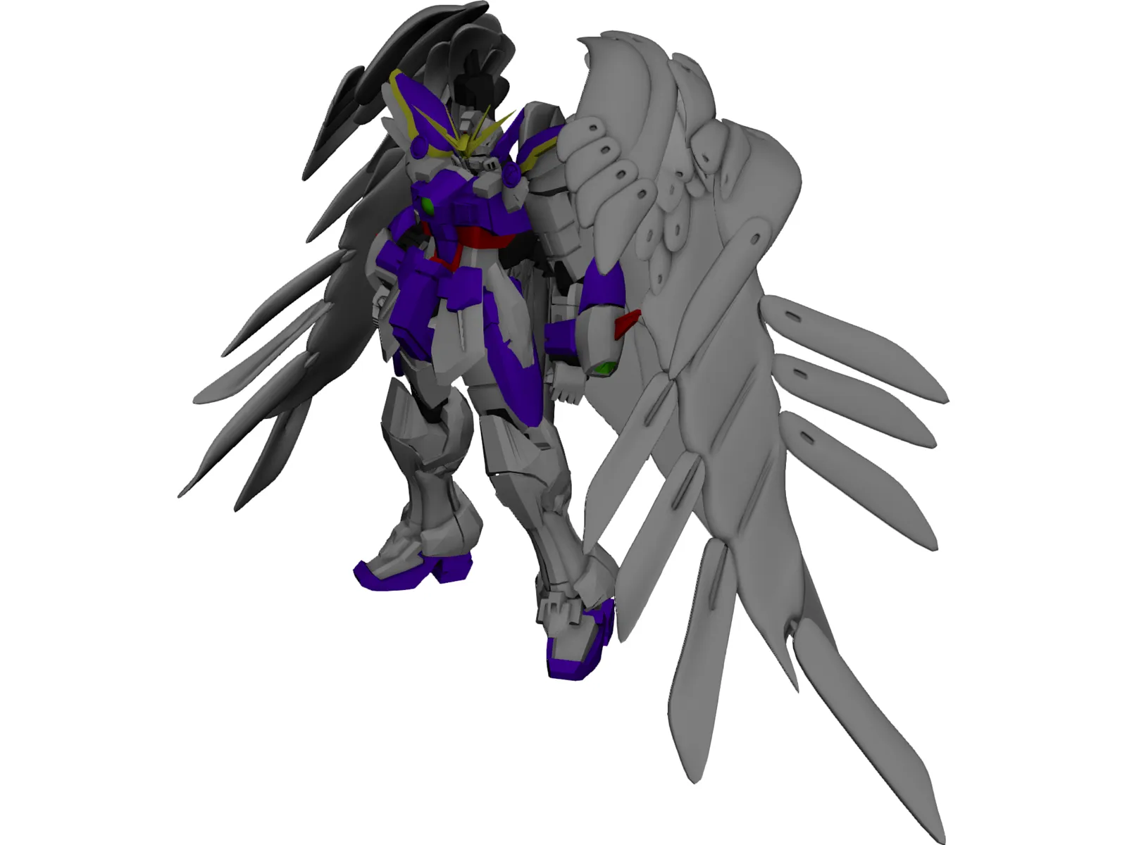 Gundam Wing Zero 3D Model main preview