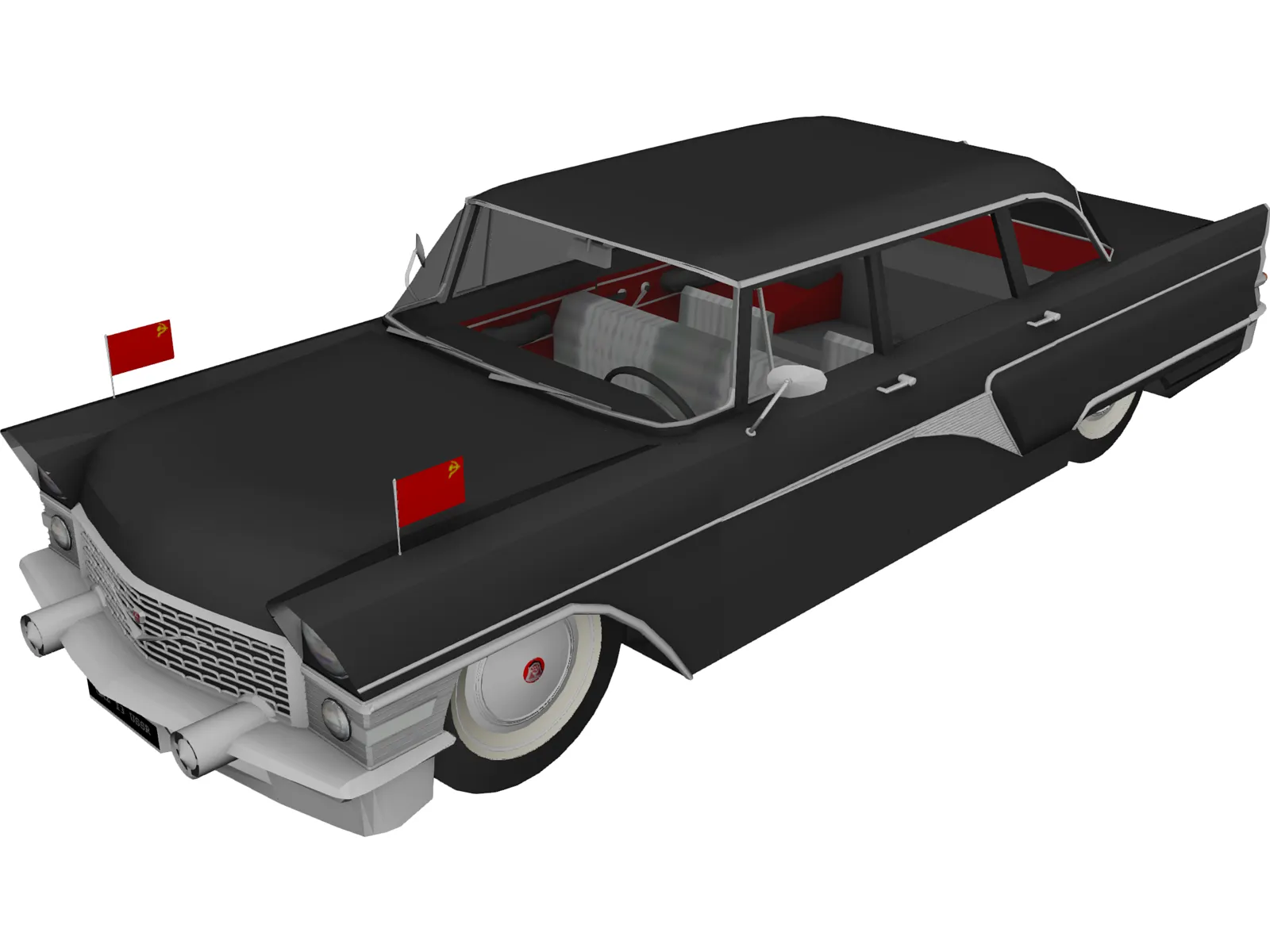GAZ-13 Chaika 3D Model main preview