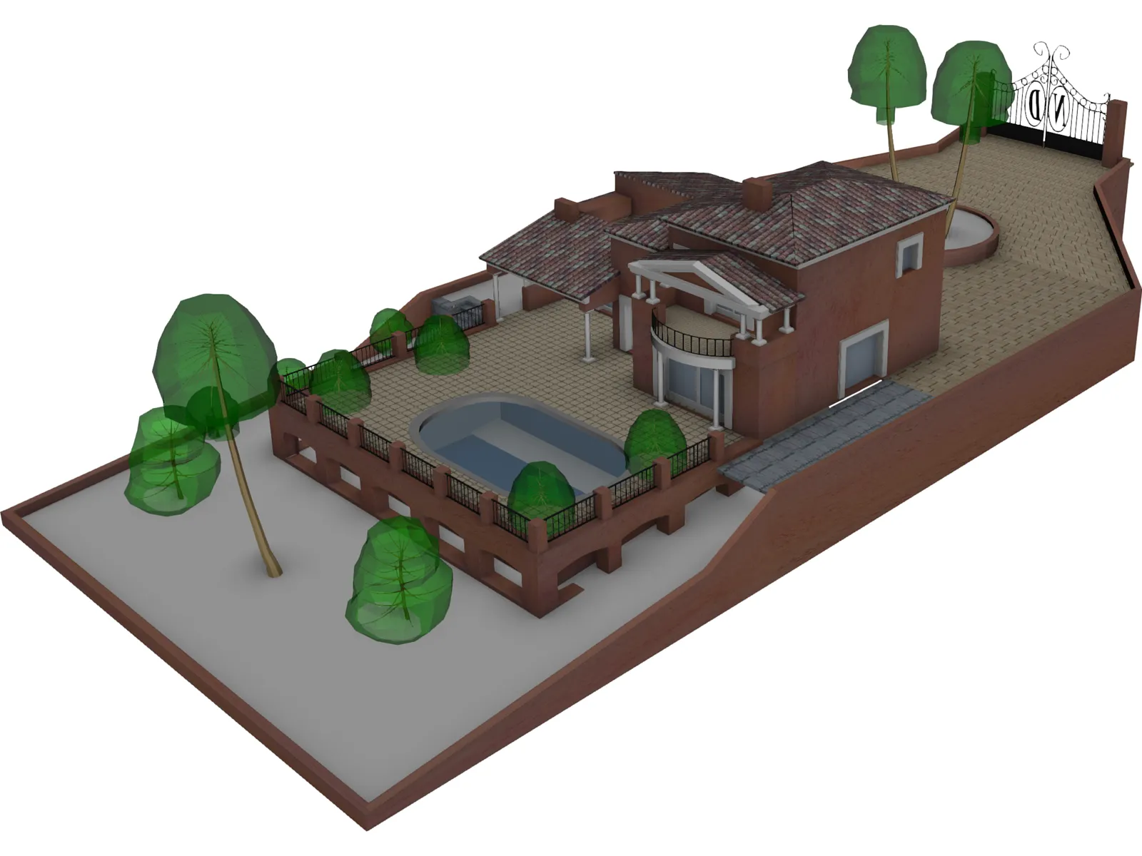 House 3D Model main preview