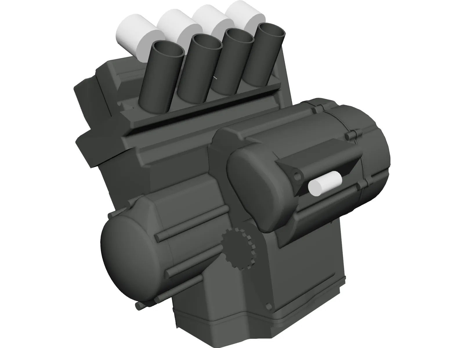 Yamaha R1 Engine 3D Model main preview