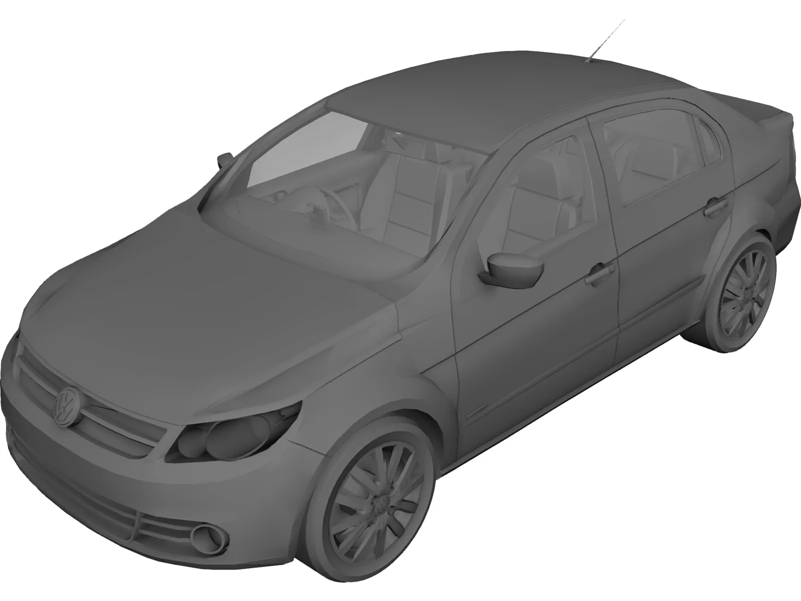 Volkswagen Voyage Comfortline 3D Model main preview