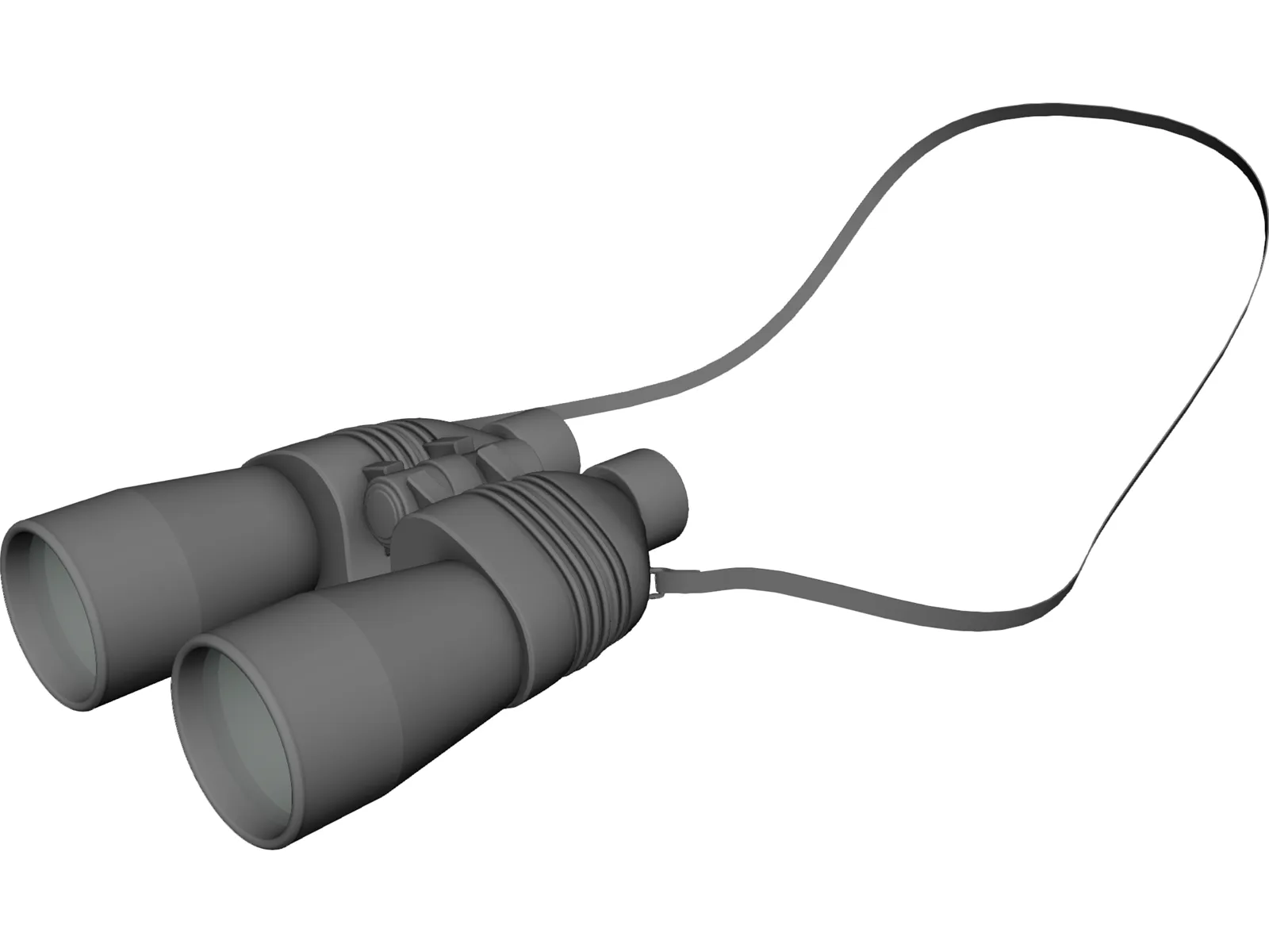 Binoculars 3D Model main preview