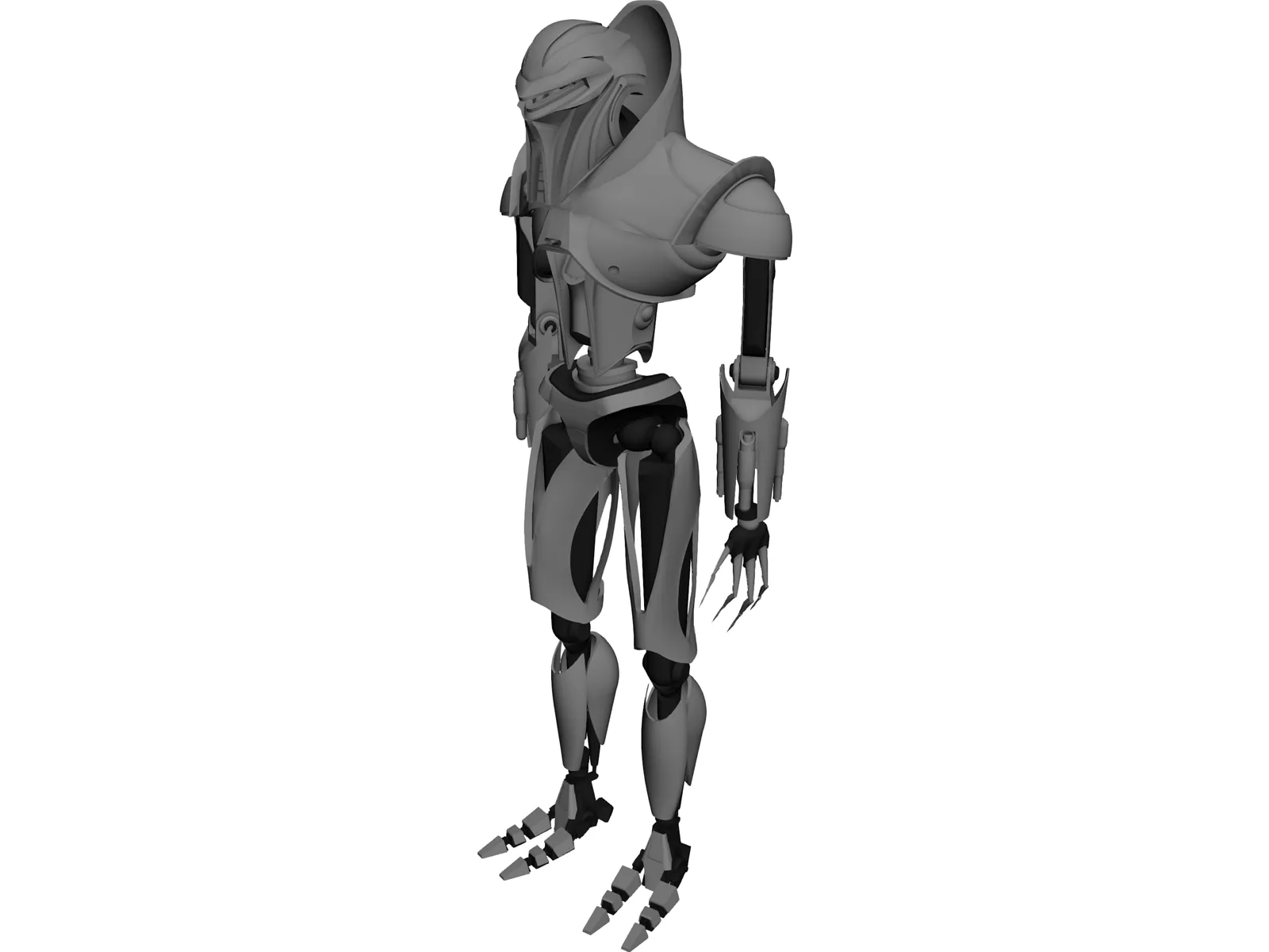 Vipers Battlestar Armored Robot 3D Model main preview