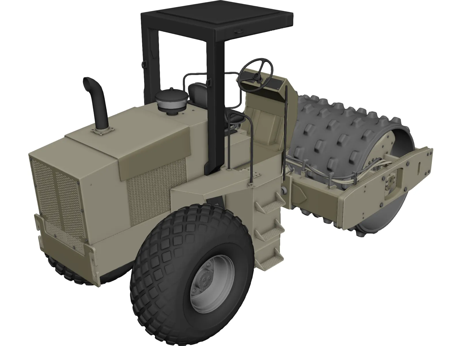 Compactor 3D Model main preview