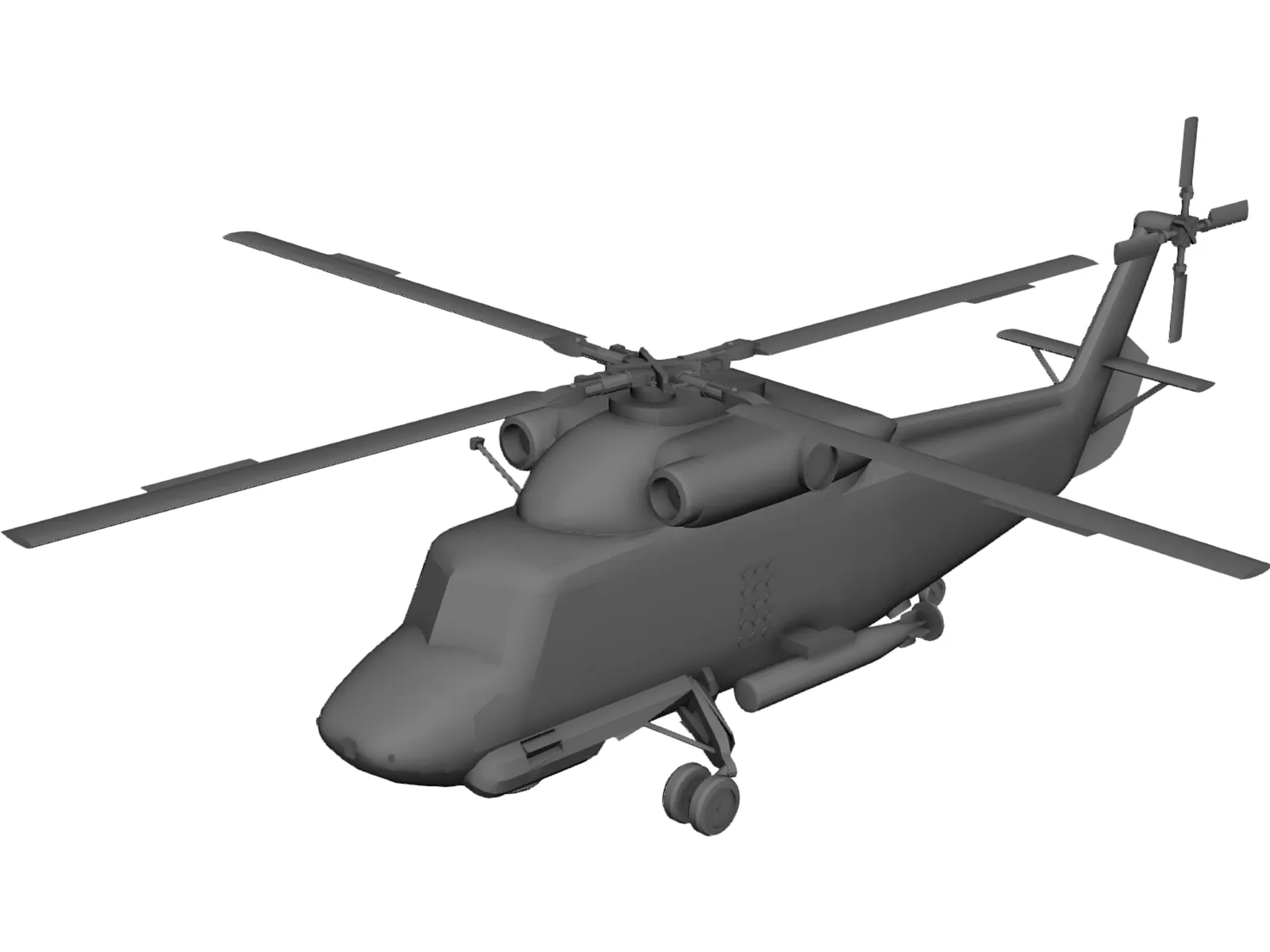 Kaman SH-2 Seasprite 3D Model main preview